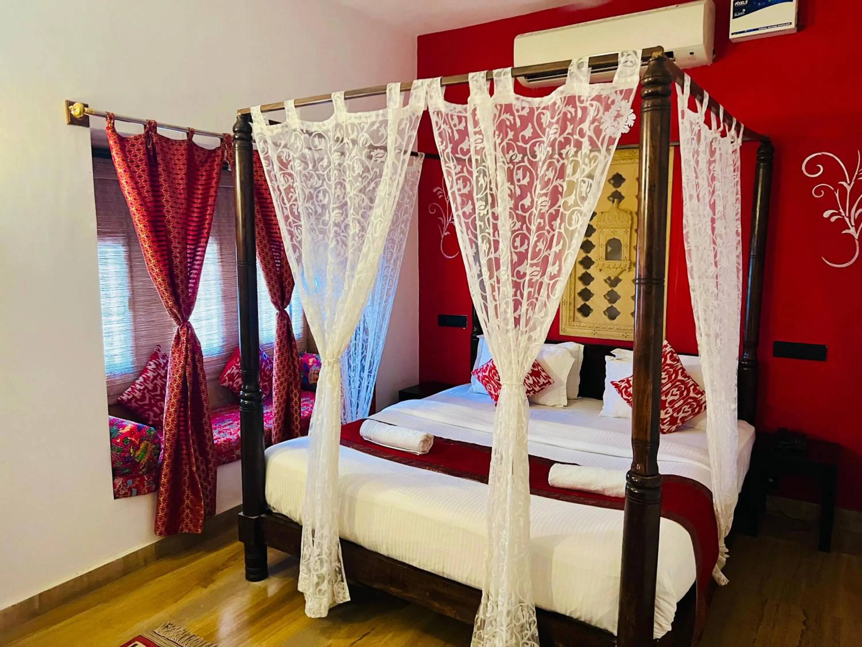 Bedroom, Bed in Hotel Jaisan Haveli