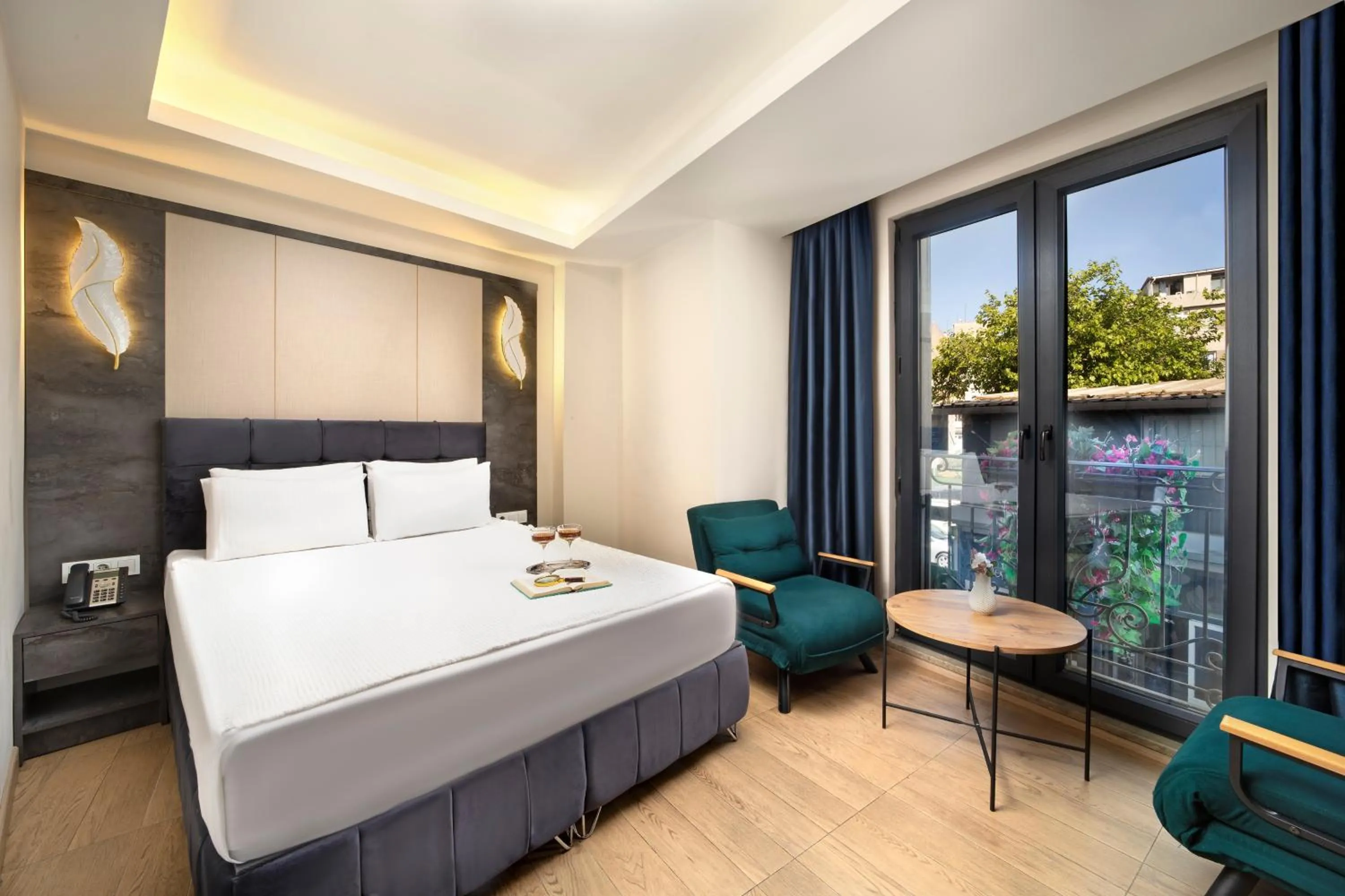 Bed in Lenus Hagia Sophia Hotel