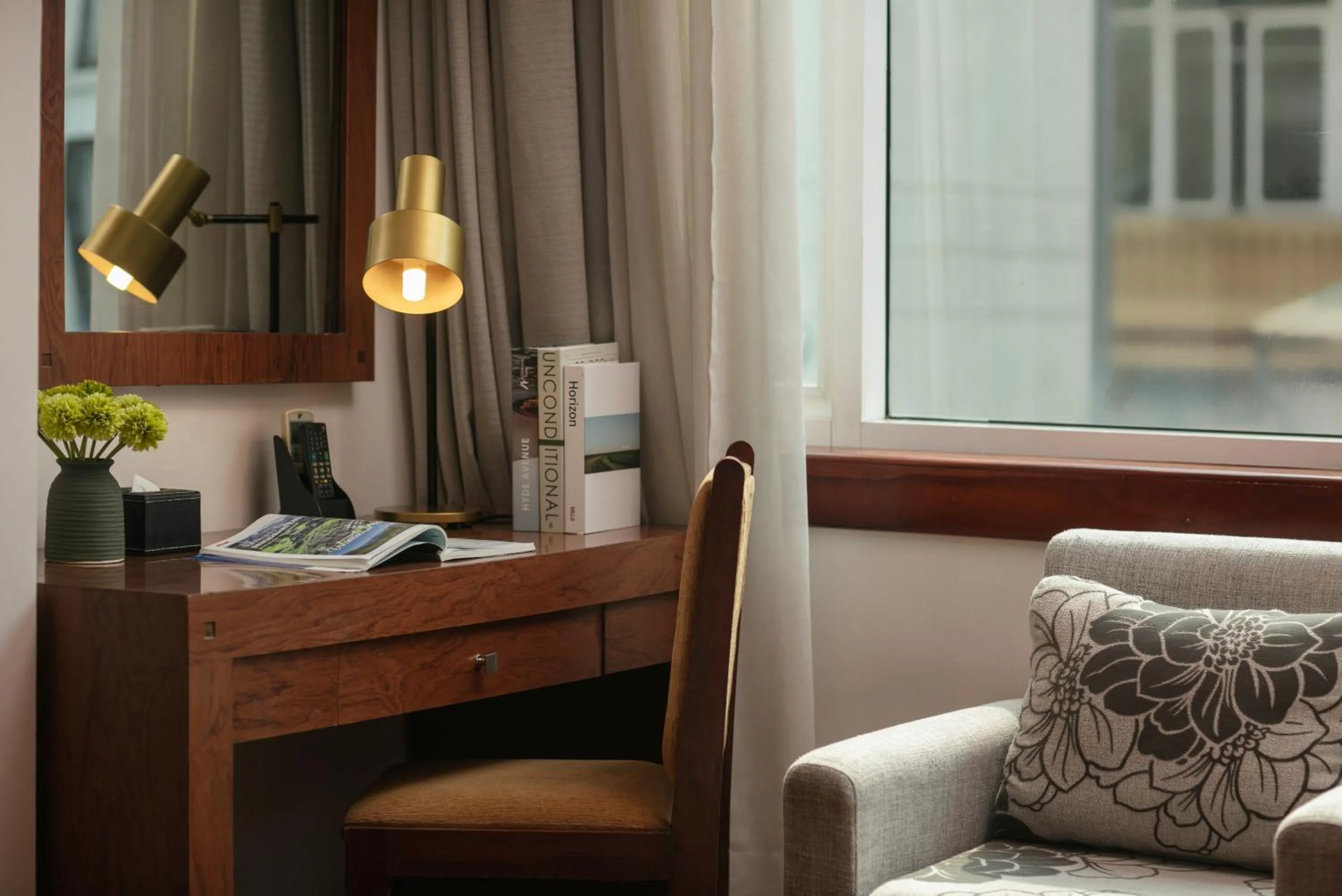 Seating area in Sao Mai Boutique Hotel