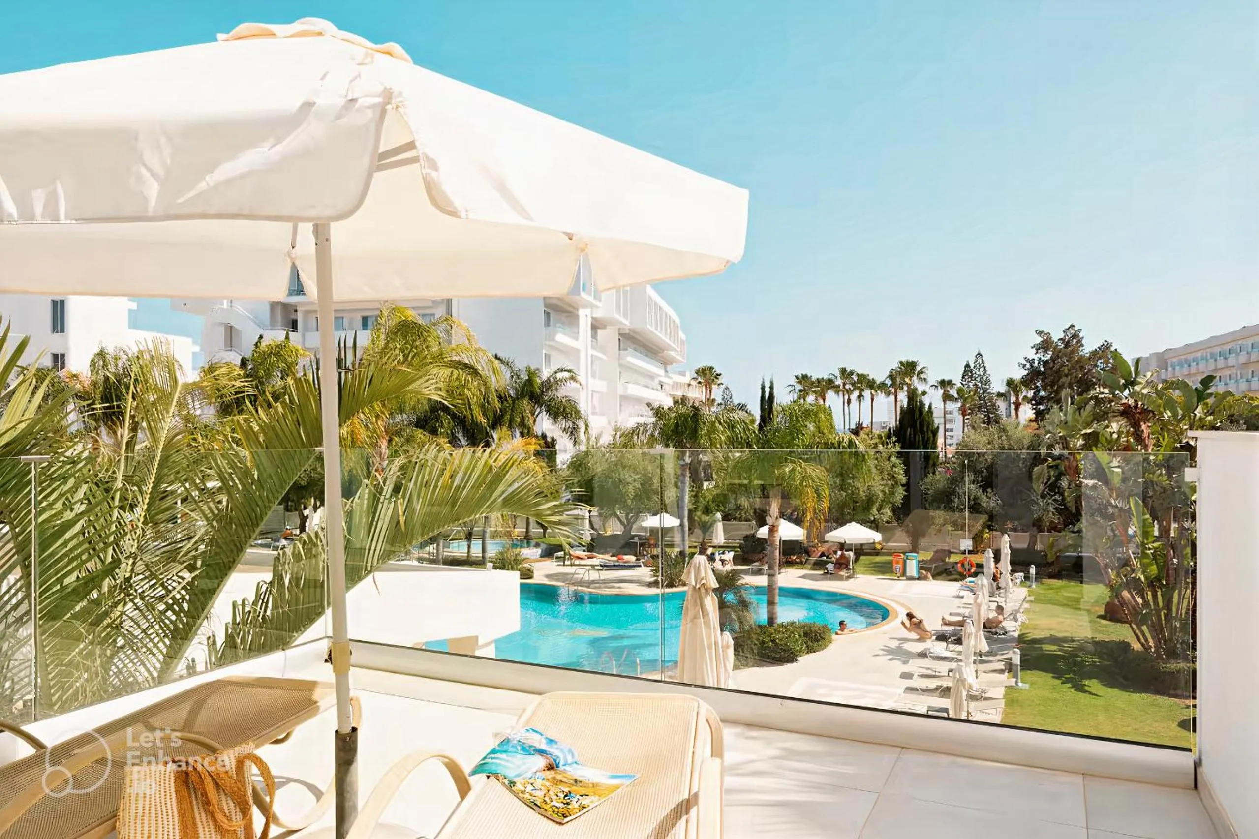 Pool view in Anesis Hotel