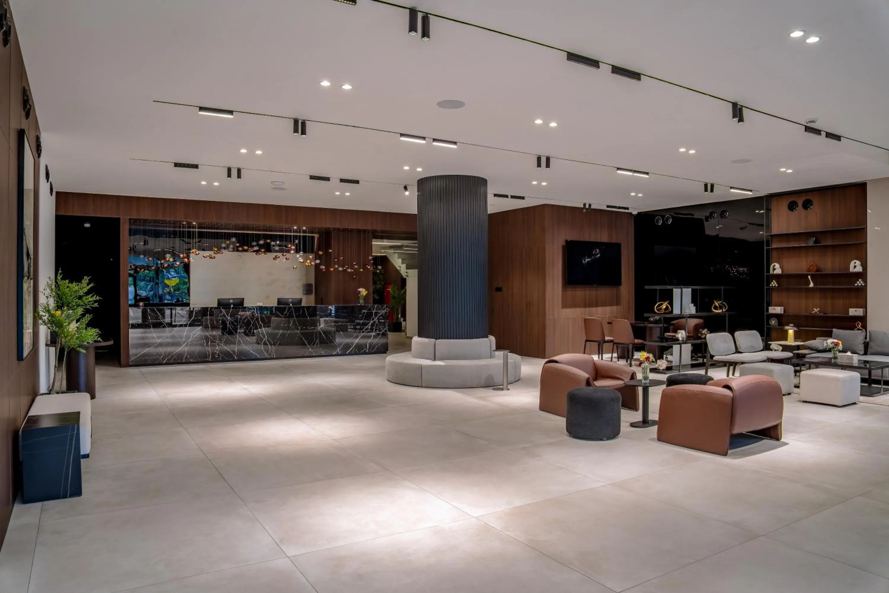 Communal lounge/ TV room in The Pelican Hotel Cantonments Accra