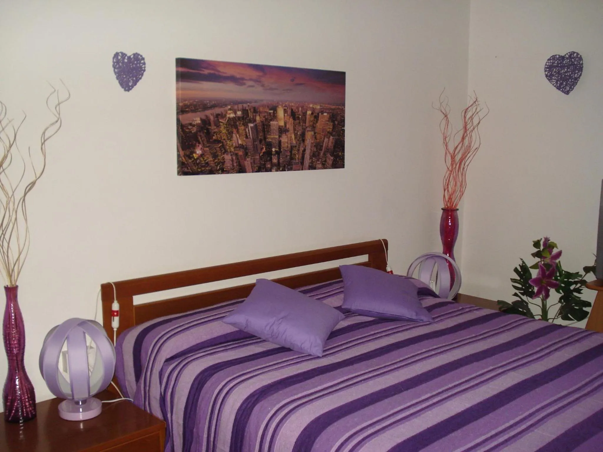 Bed in L'Aurora Viola