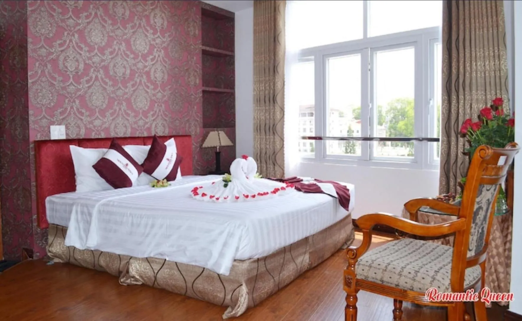 Photo of the whole room, Bed in Pho Nui Hotel