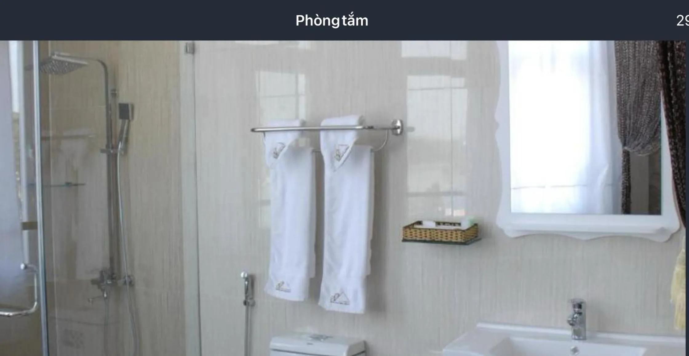 Shower in Pho Nui Hotel