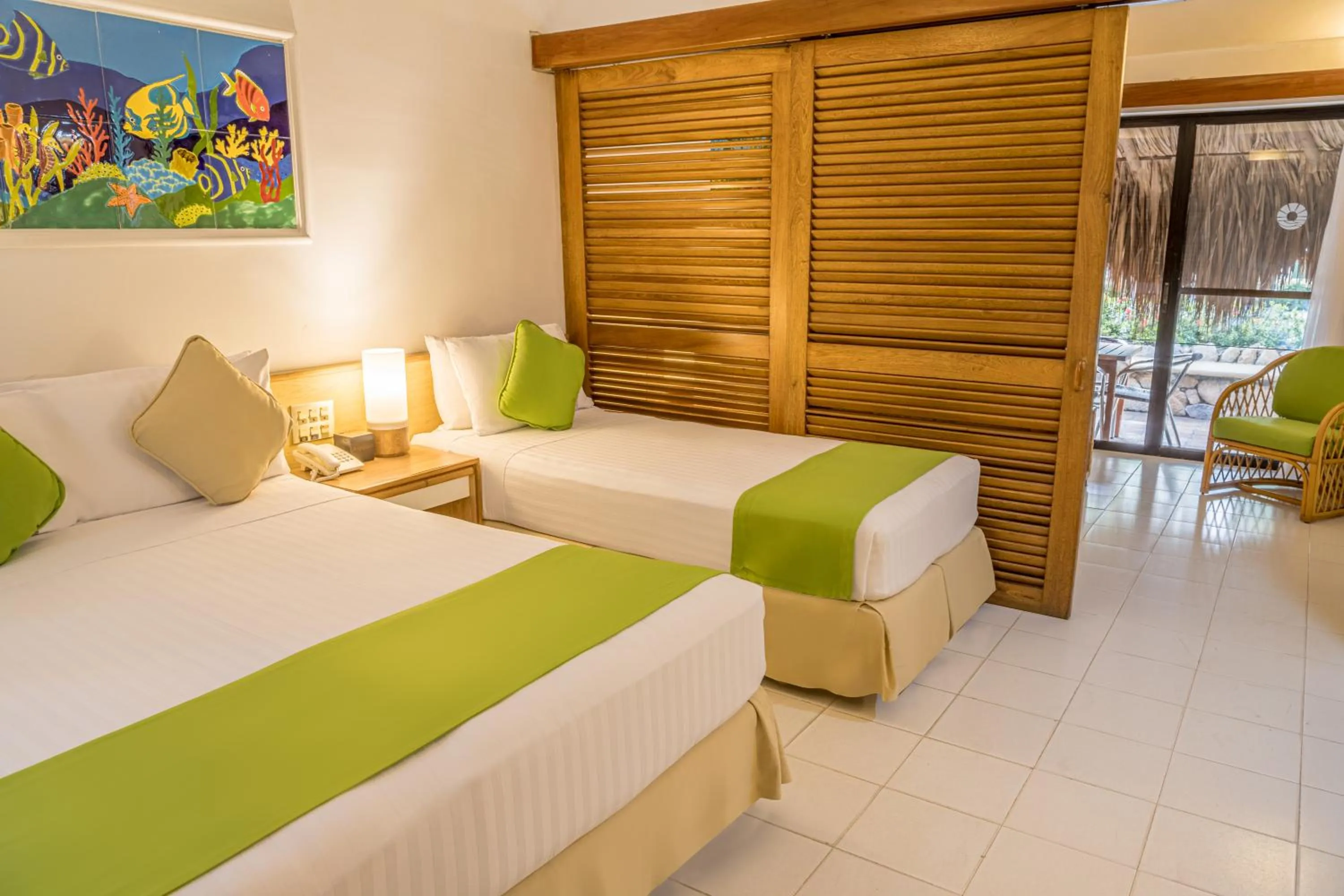 Bed in Hotel Irotama Bungalows & Bohios