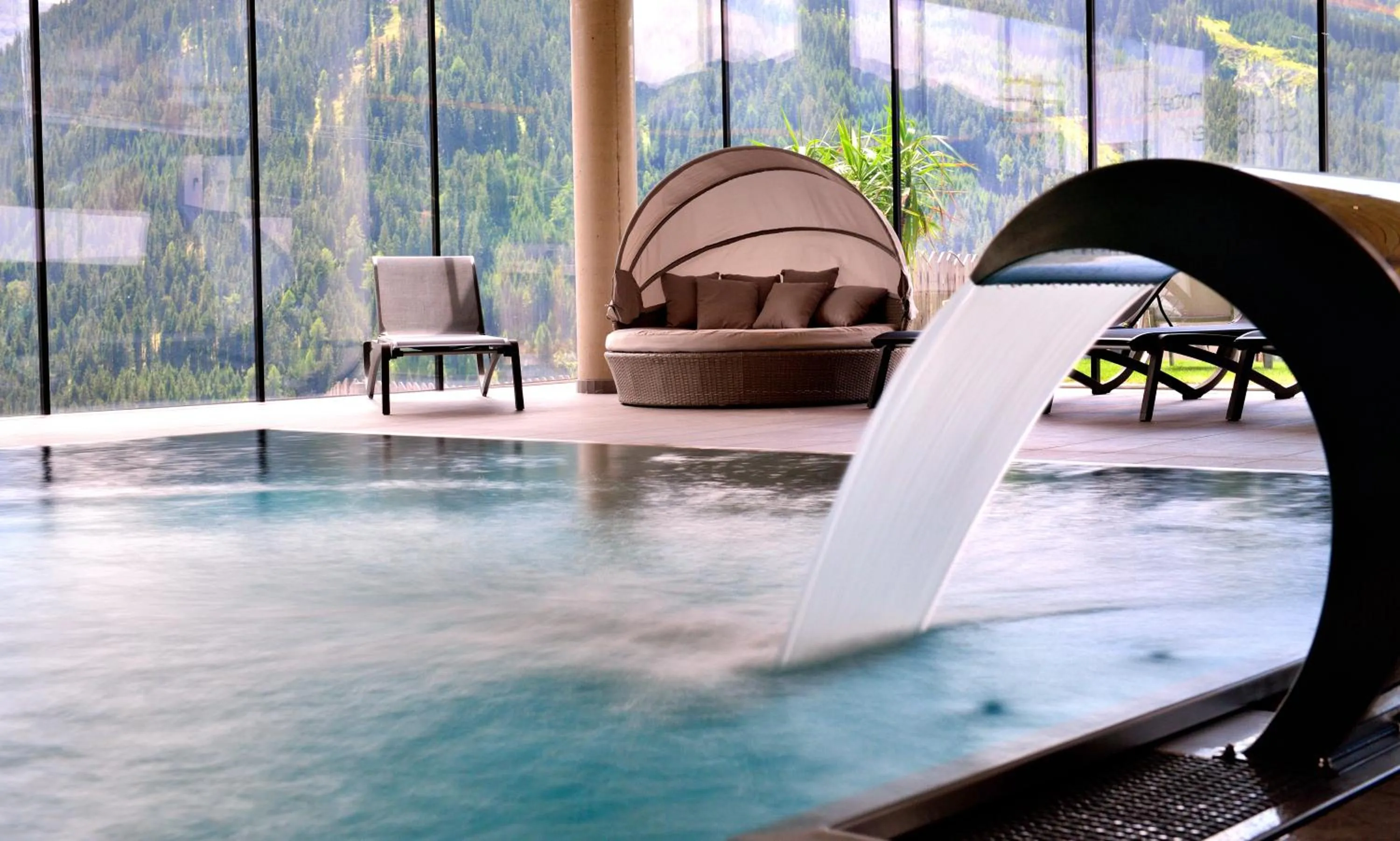 Swimming pool in Almfamilyhotel Scherer