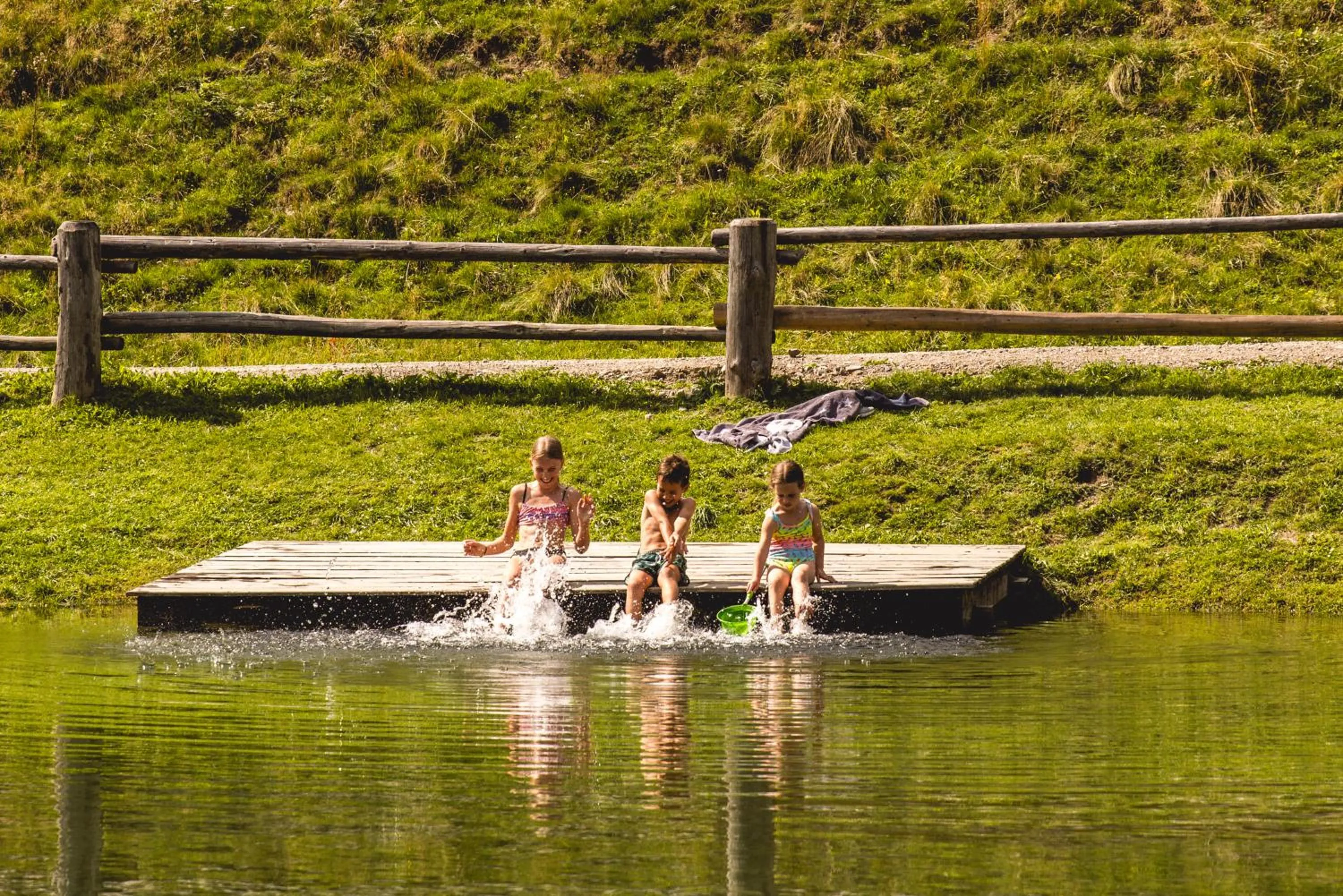 Open Air Bath in Almfamilyhotel Scherer