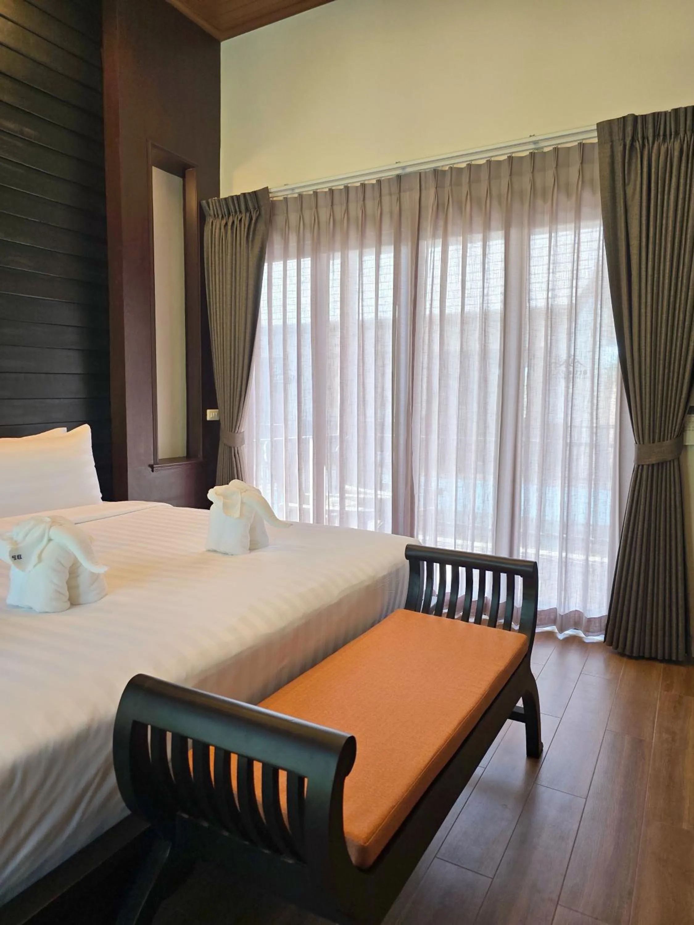 Bedroom, Bed in Blue Palm Residence Kata