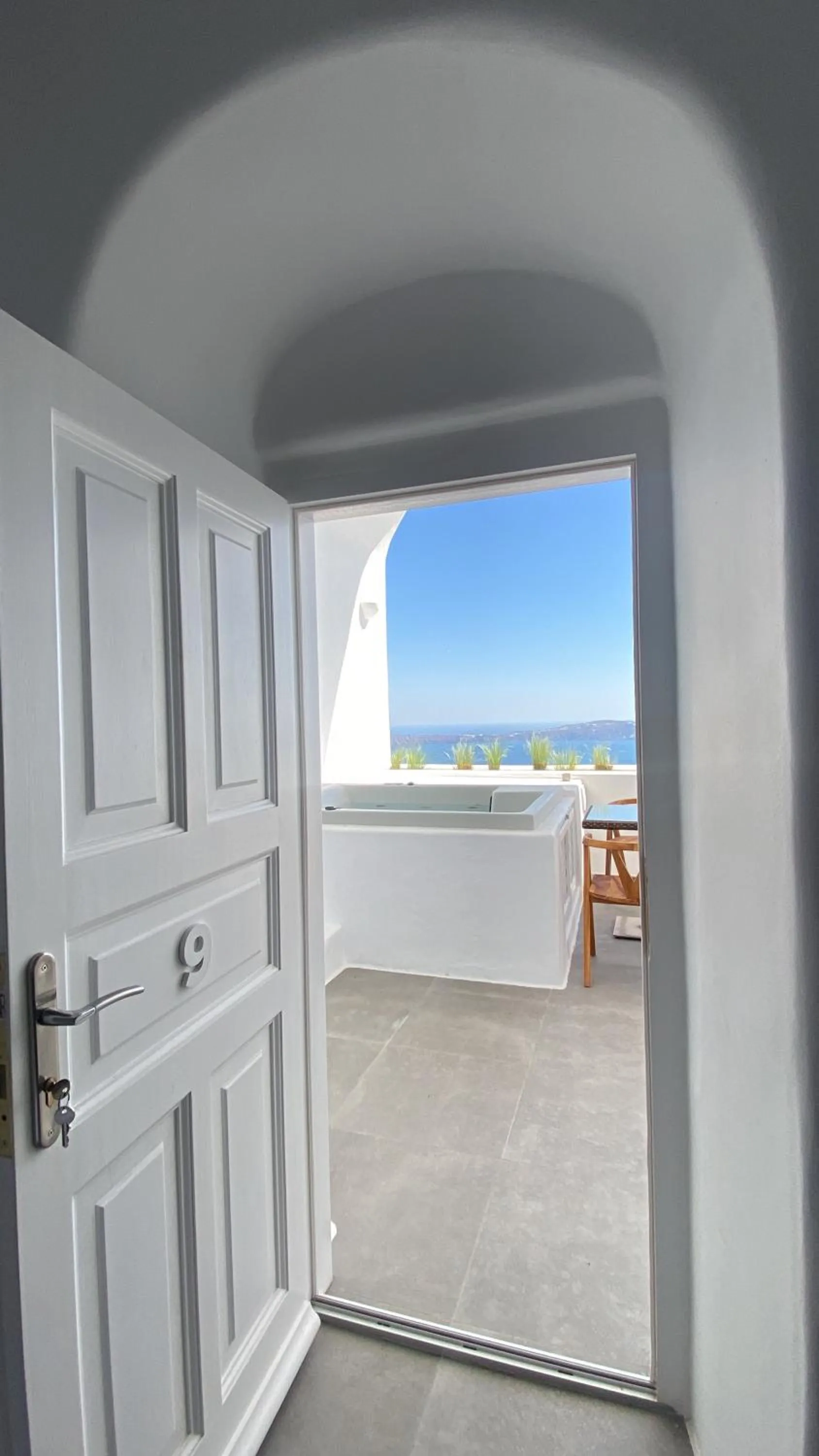 Balcony/Terrace in Nomikos Villas