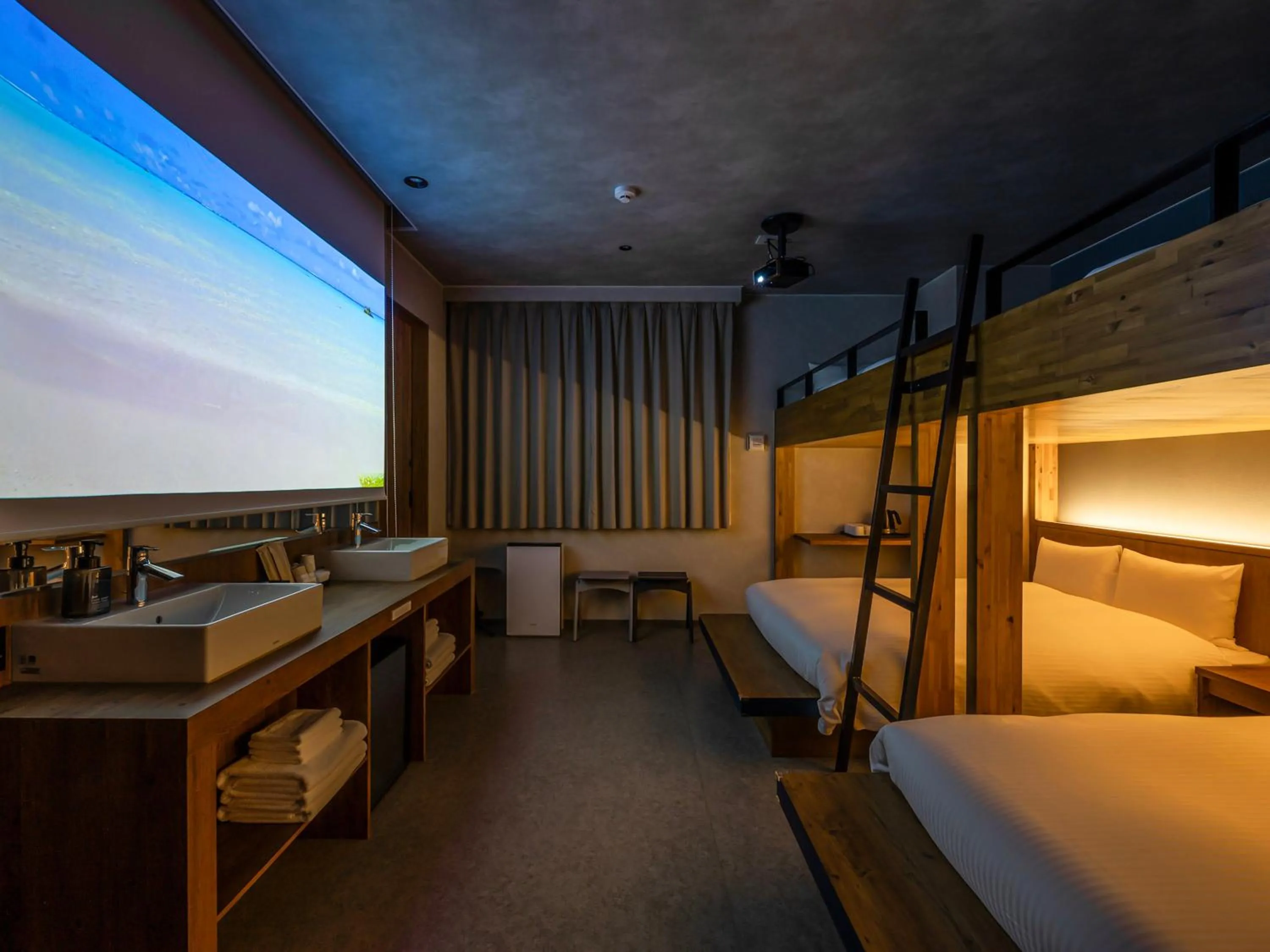 Bed in LACER OKINAWA NAHA Miebashi