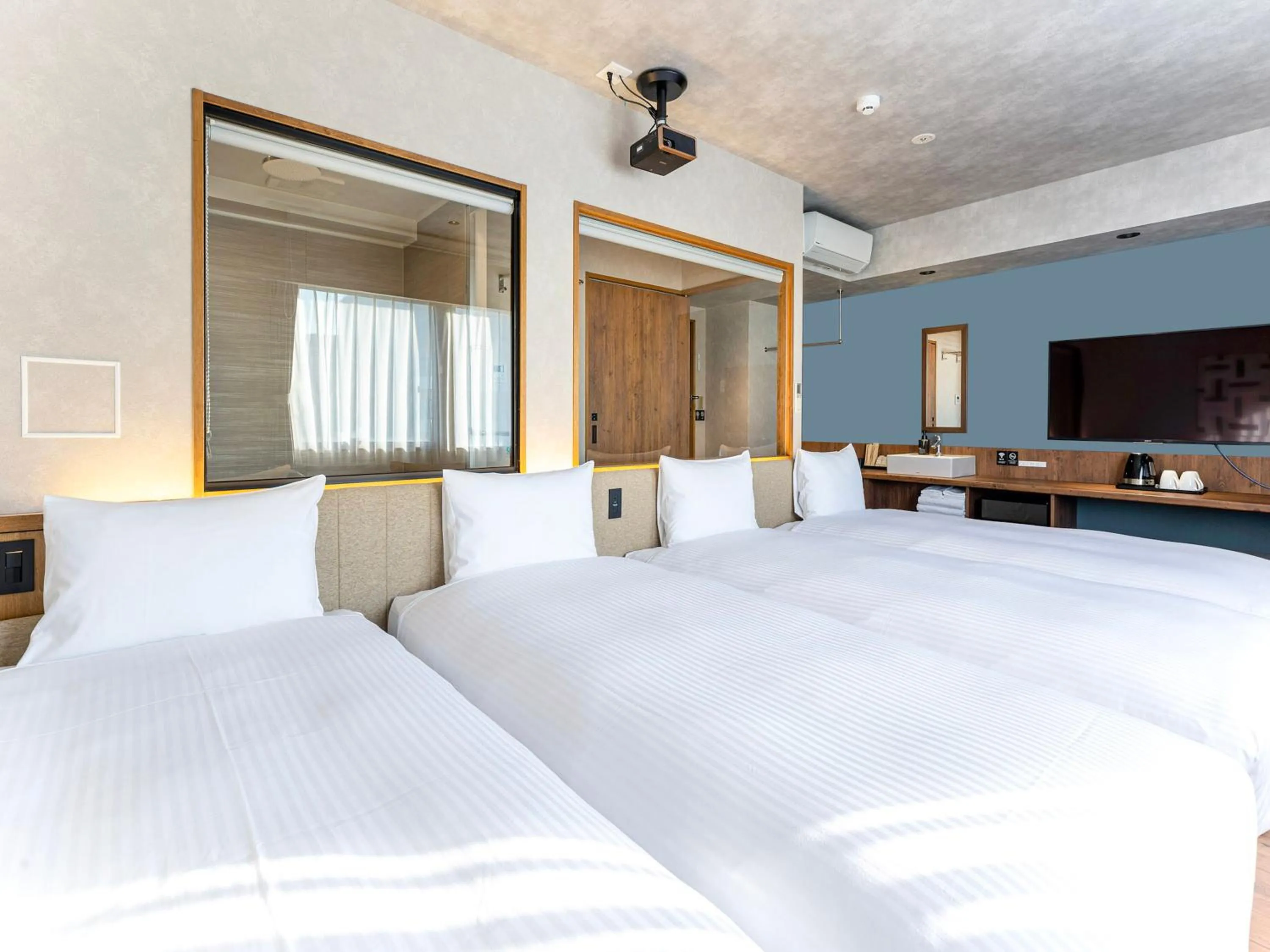 Bed in LACER OKINAWA NAHA Miebashi