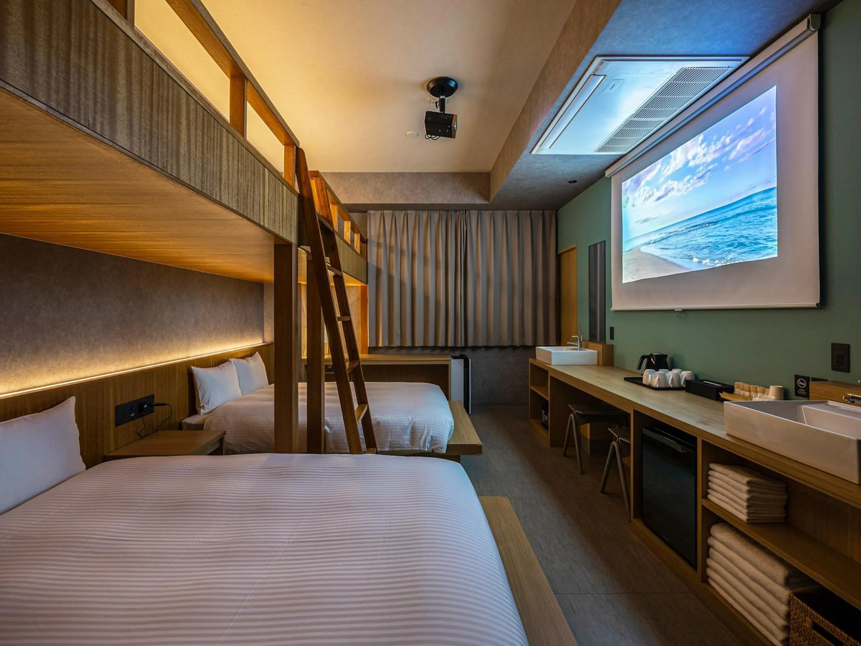 Bed in LACER OKINAWA NAHA Tomariport