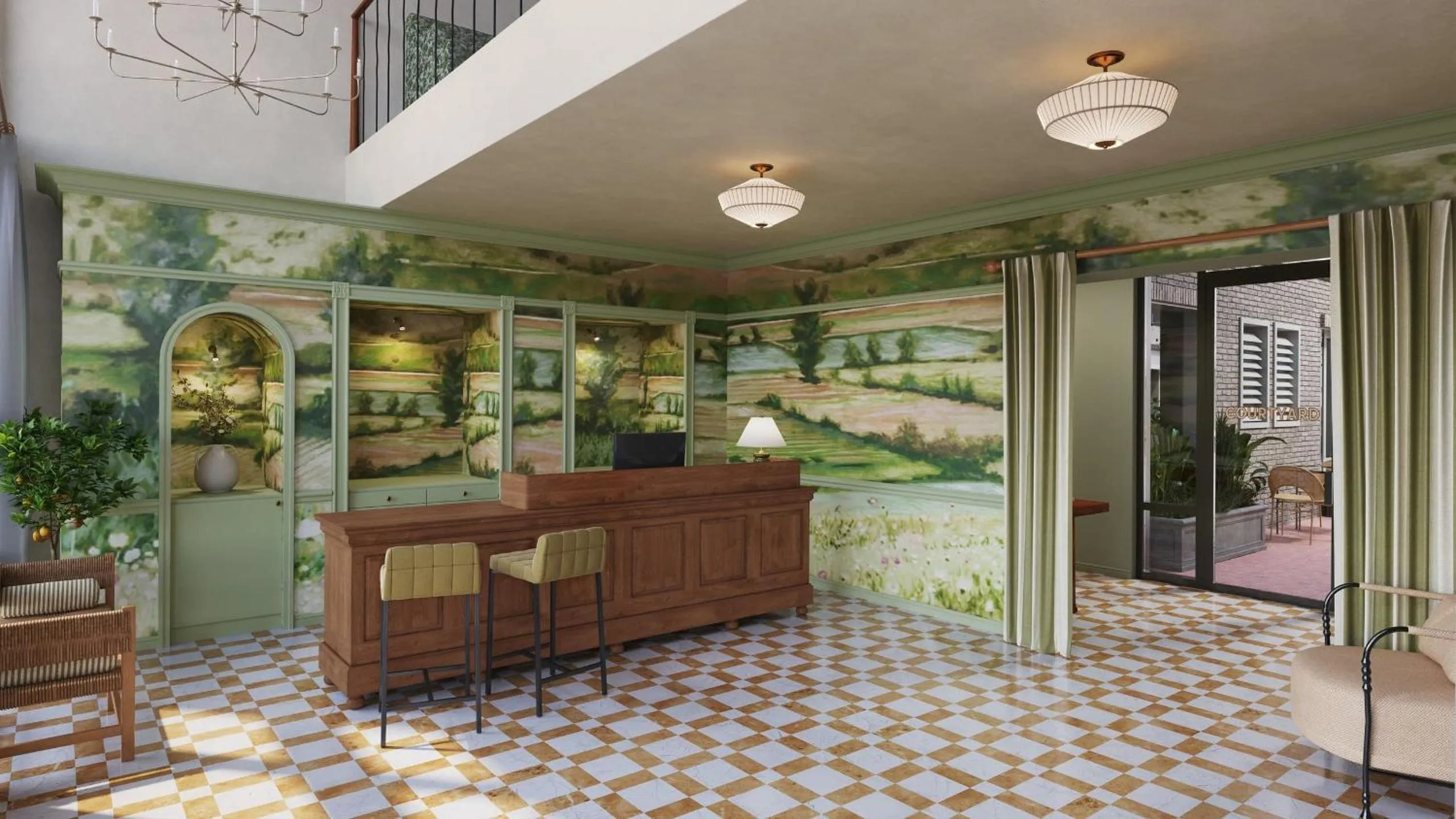 Lobby or reception in The Gilmore, an AvantStay Hotel