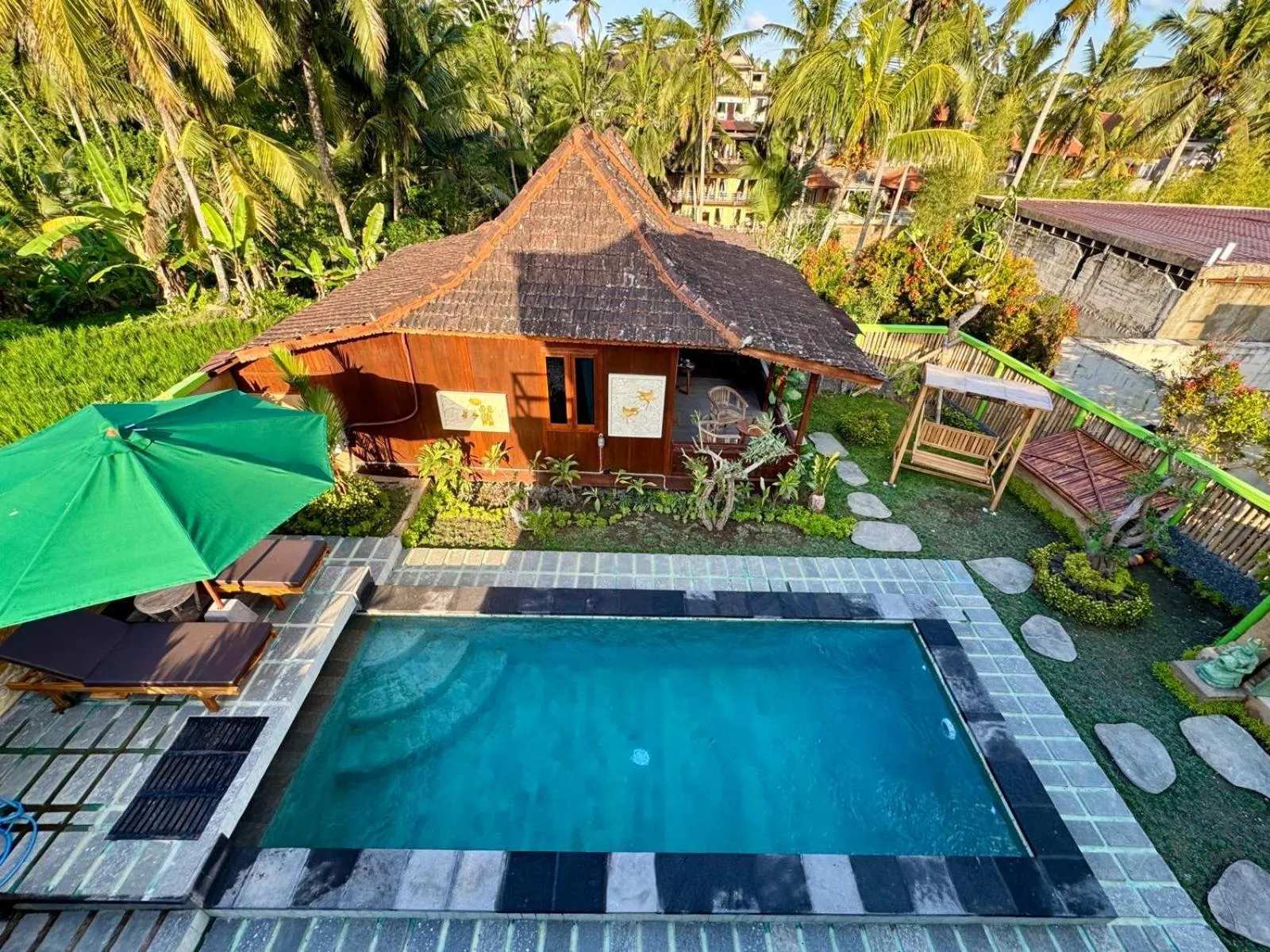 Pool view in Junjungan Suite