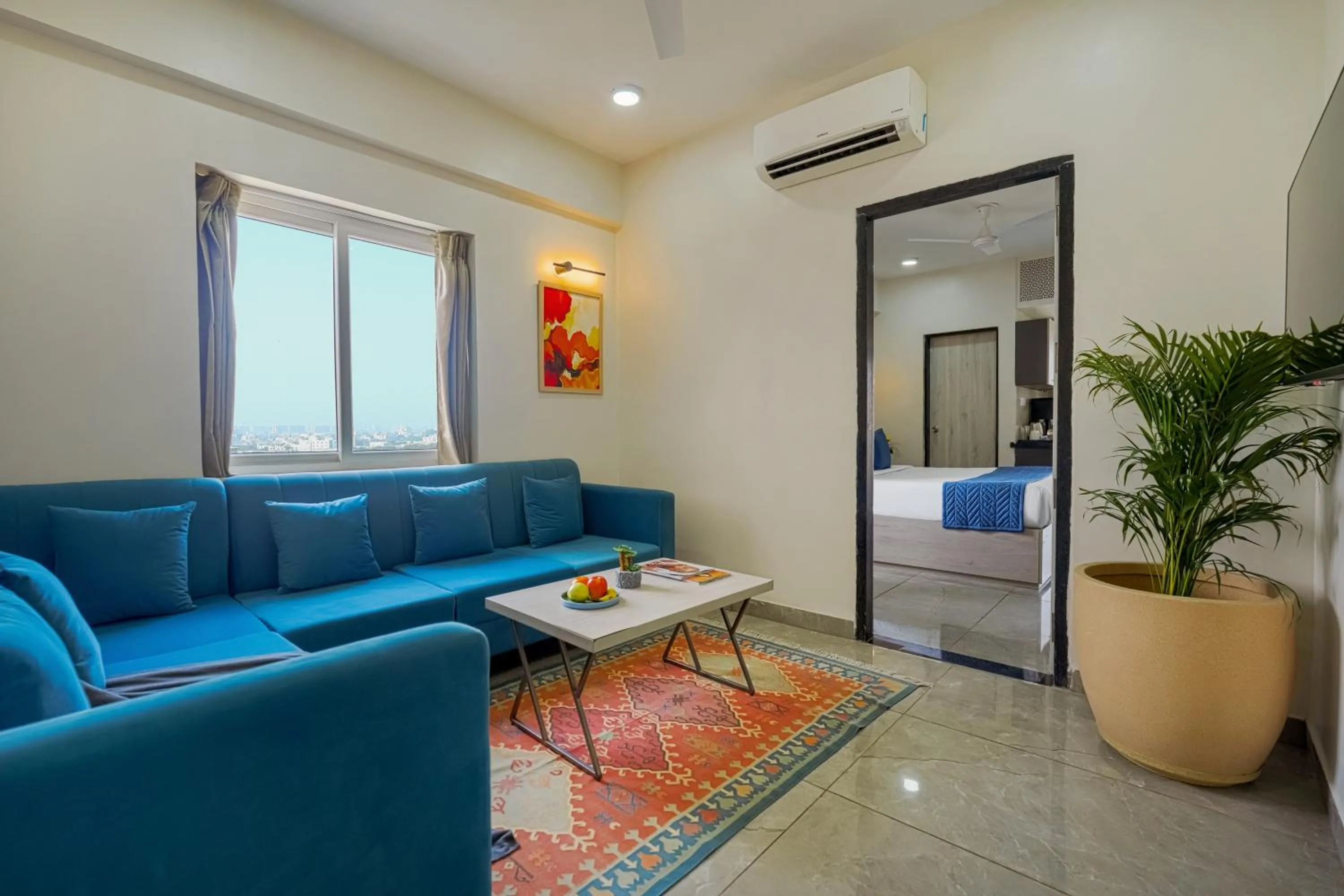 Seating area in Urban Suites by BluSalzz, Jaipur - Rajasthan