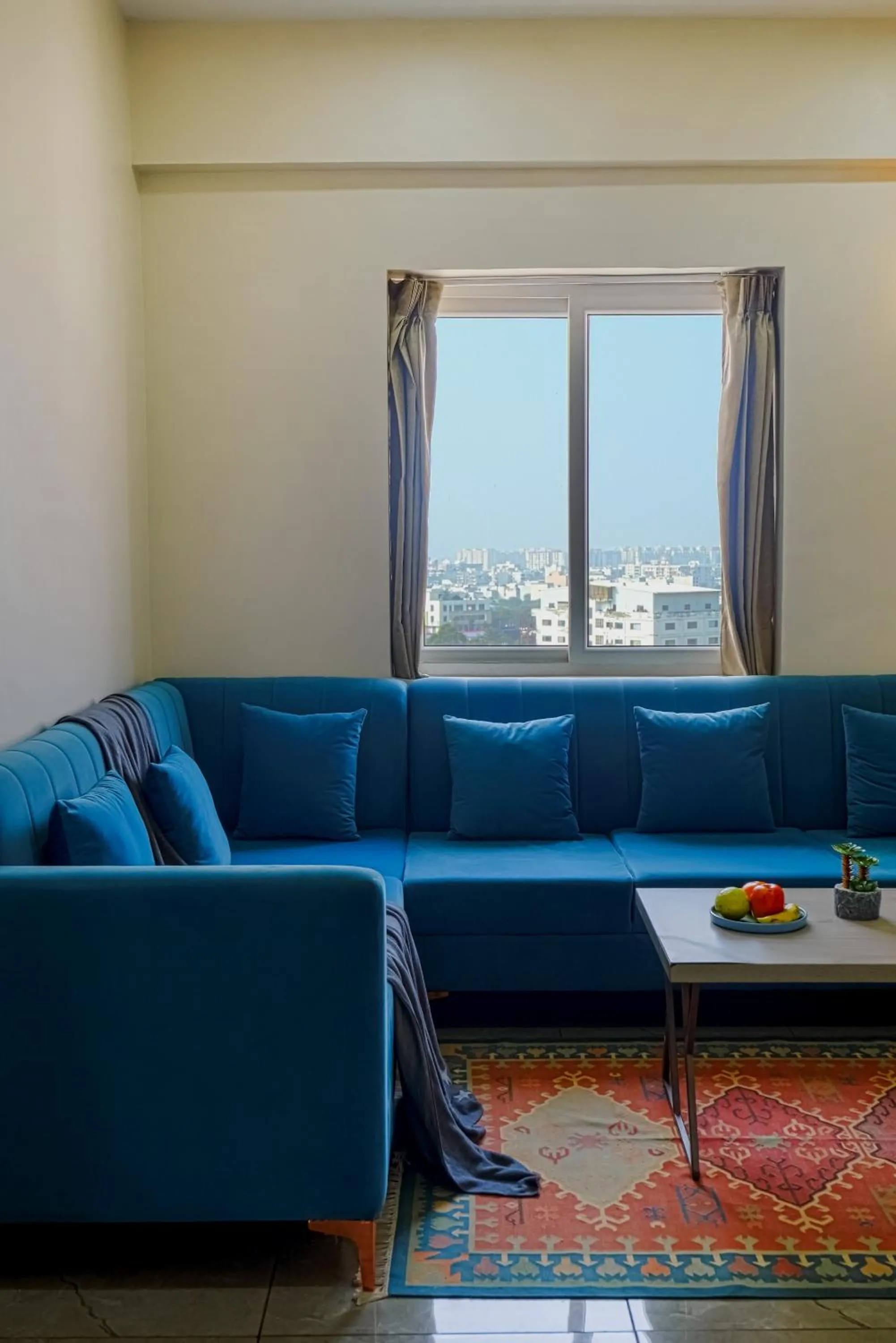 Living room in Urban Suites by BluSalzz, Jaipur - Rajasthan