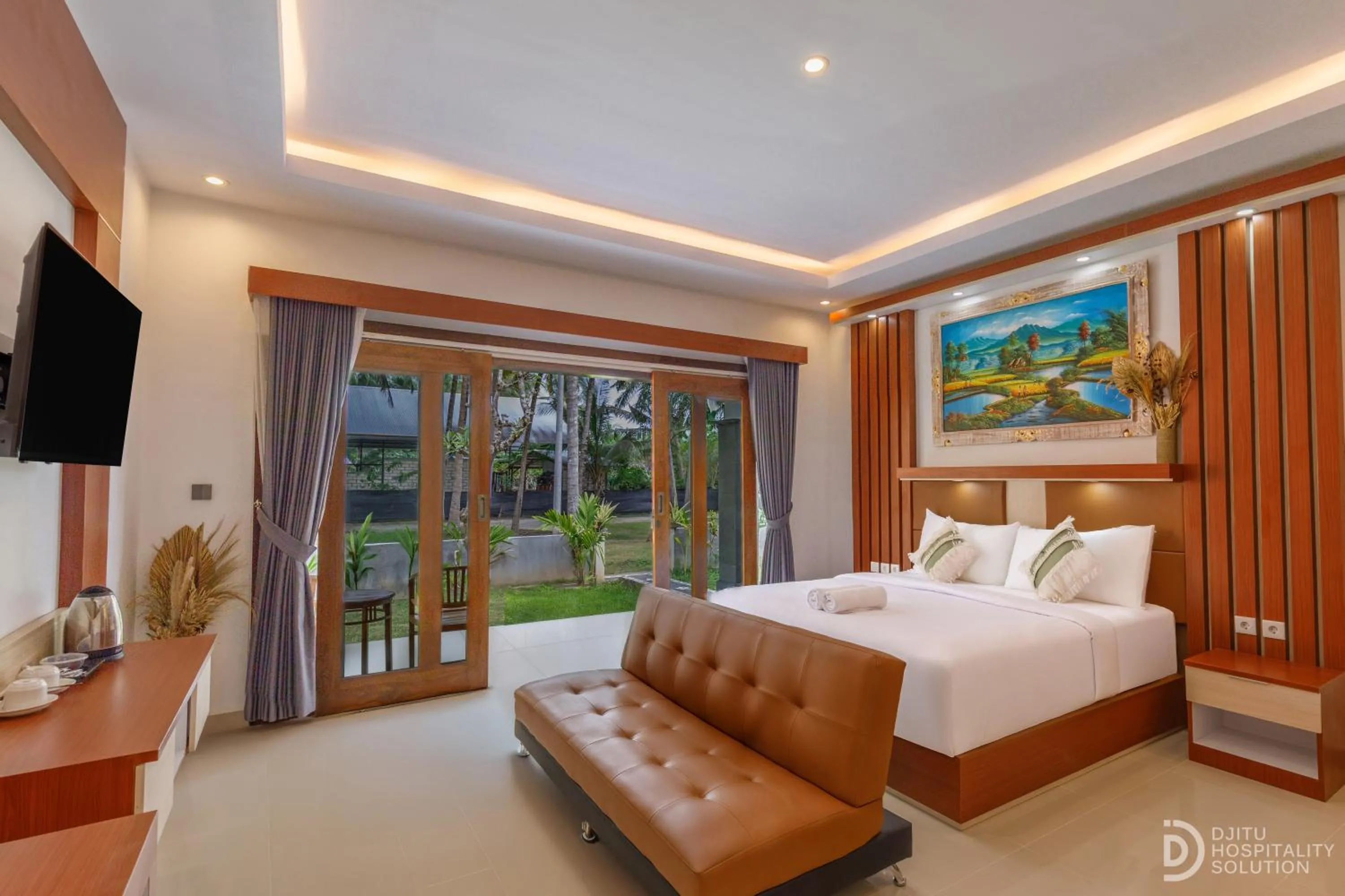 View (from property/room), Bed in Coconut Hill Cottage