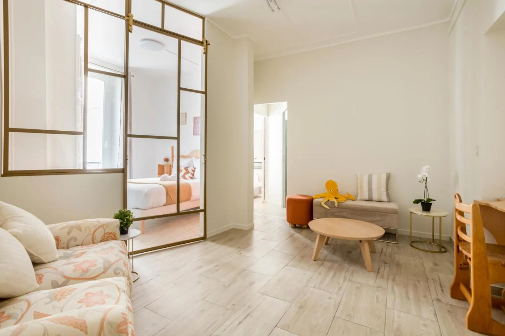Living room in Reva Suites