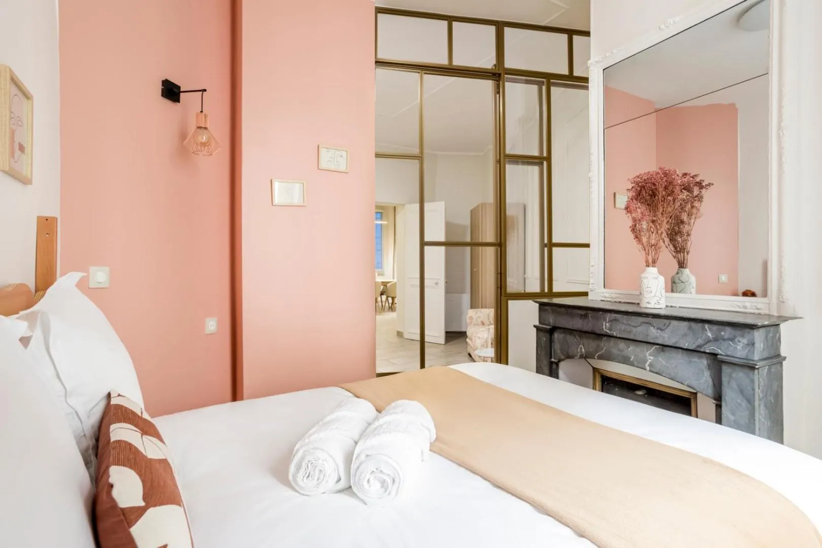 Bed in Reva Suites