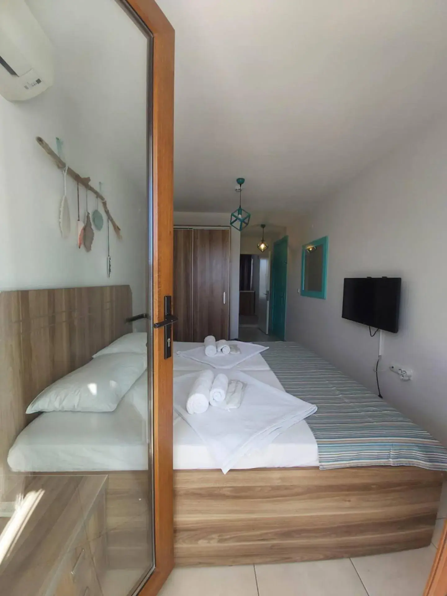 Family Room with Balcony - single occupancy in Foça Mint Hotel Family Room with Balcony - single occupancy in Foça Mint Hotel