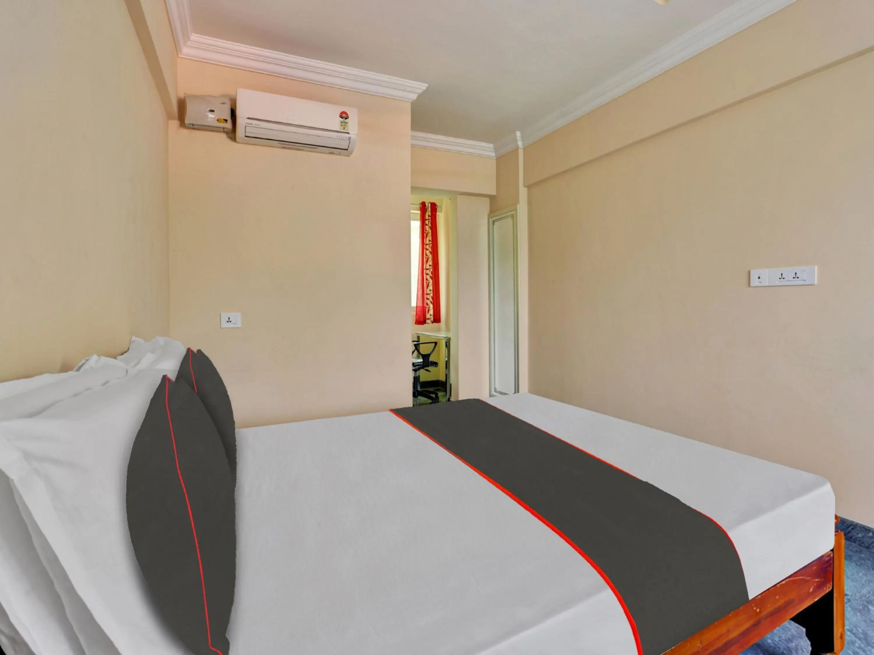 Bed in Family Castle Hotel