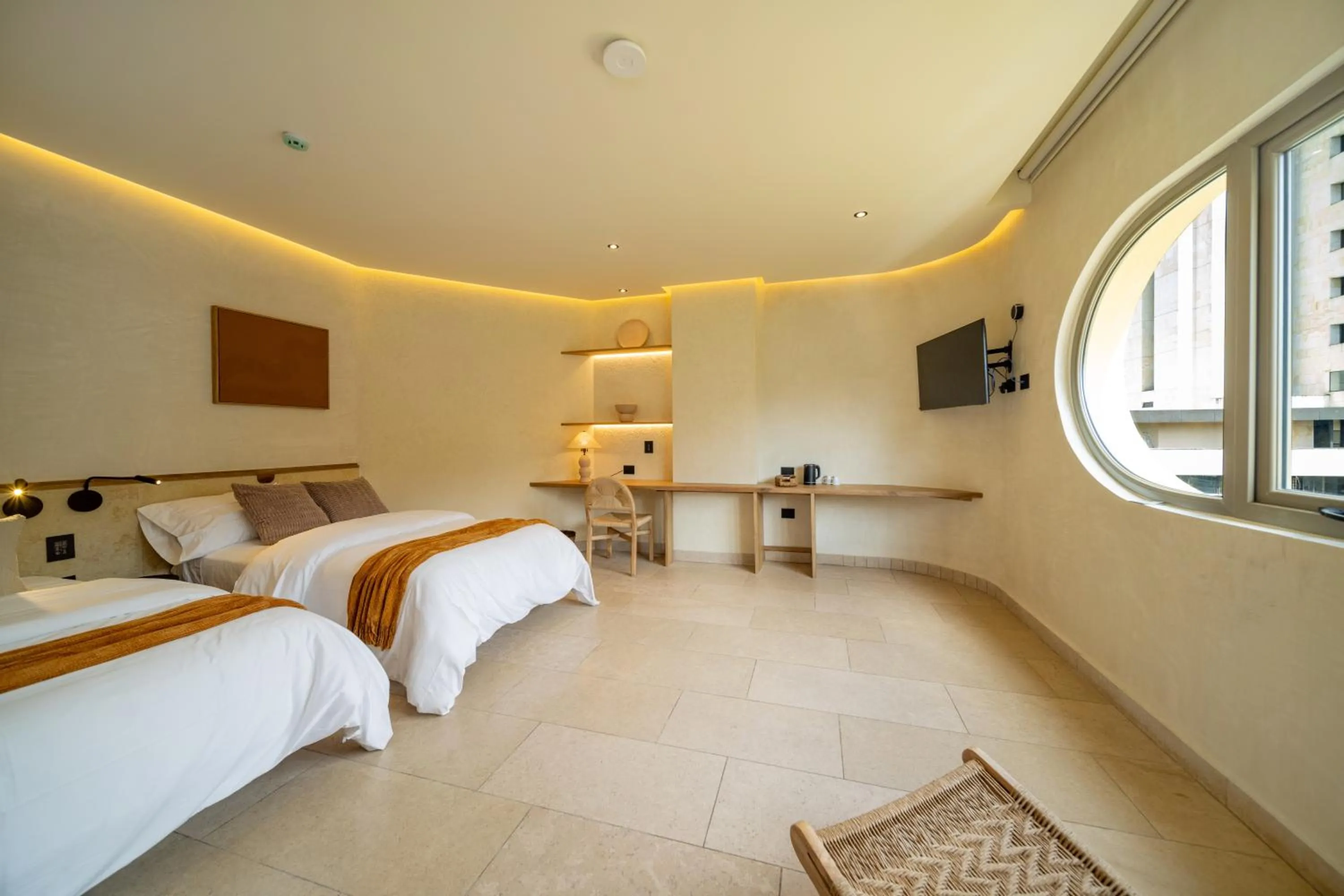 TV and multimedia, Bed in Moabi Hotel