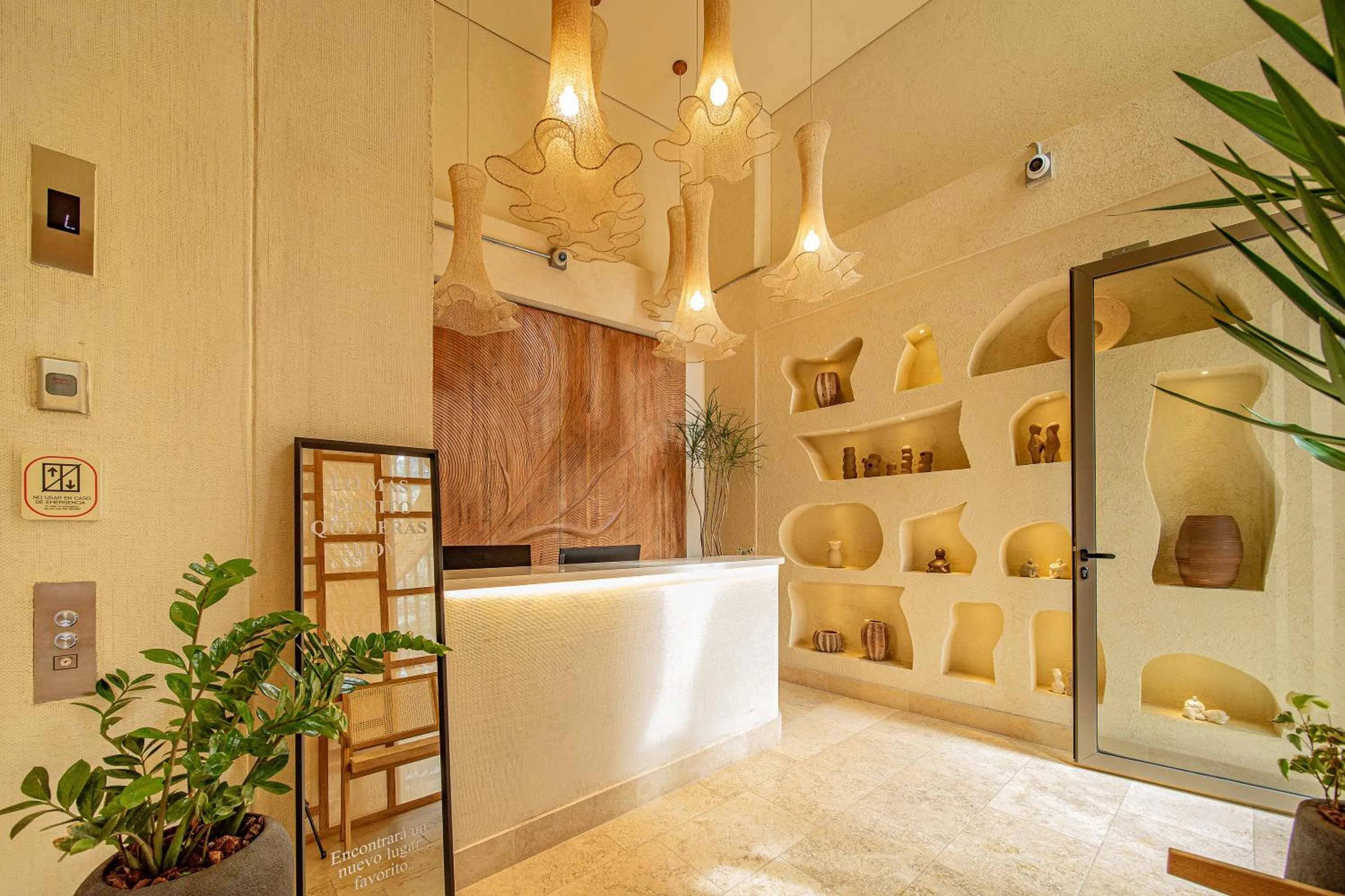 Lobby or reception in Moabi Hotel