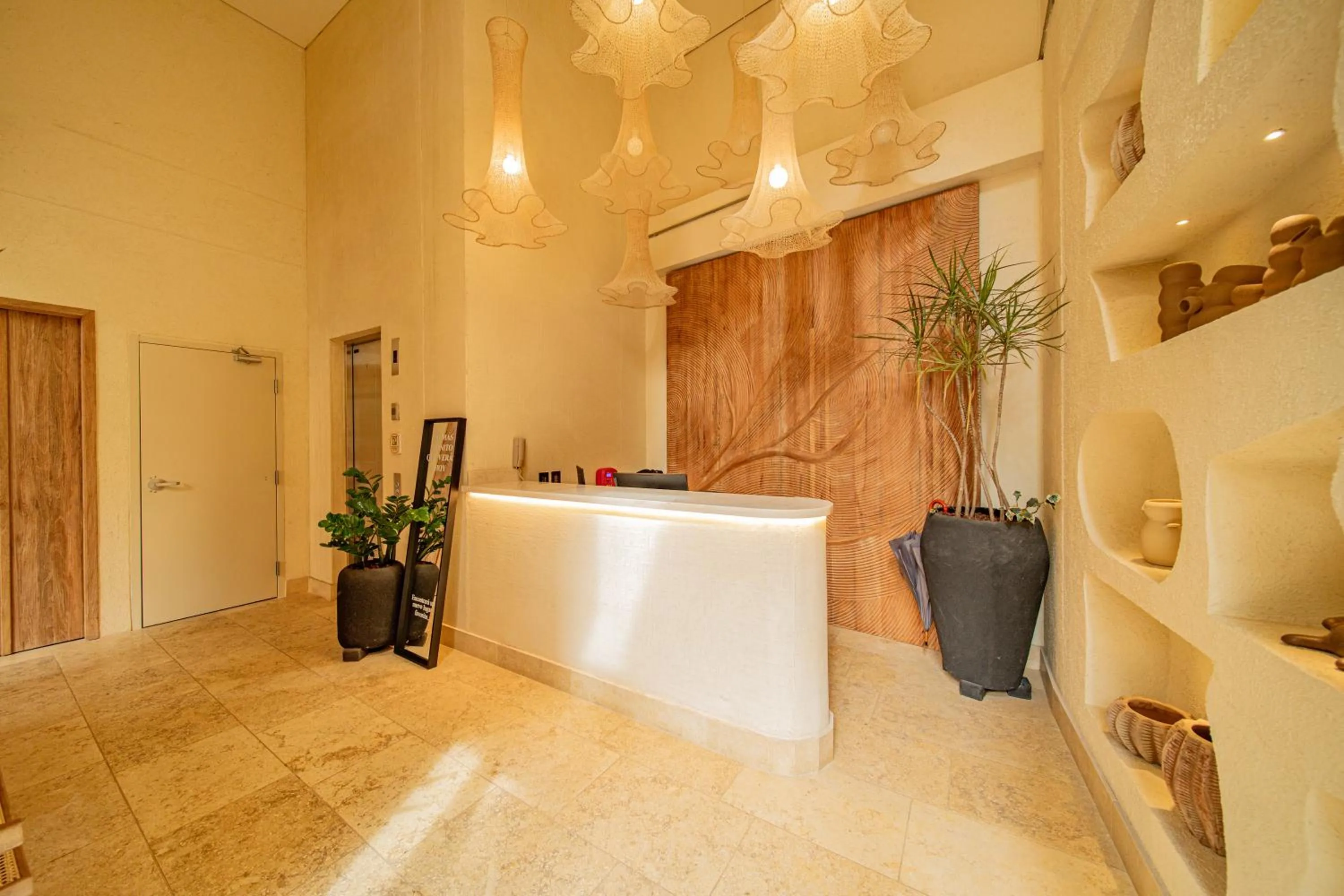 Lobby or reception in Moabi Hotel