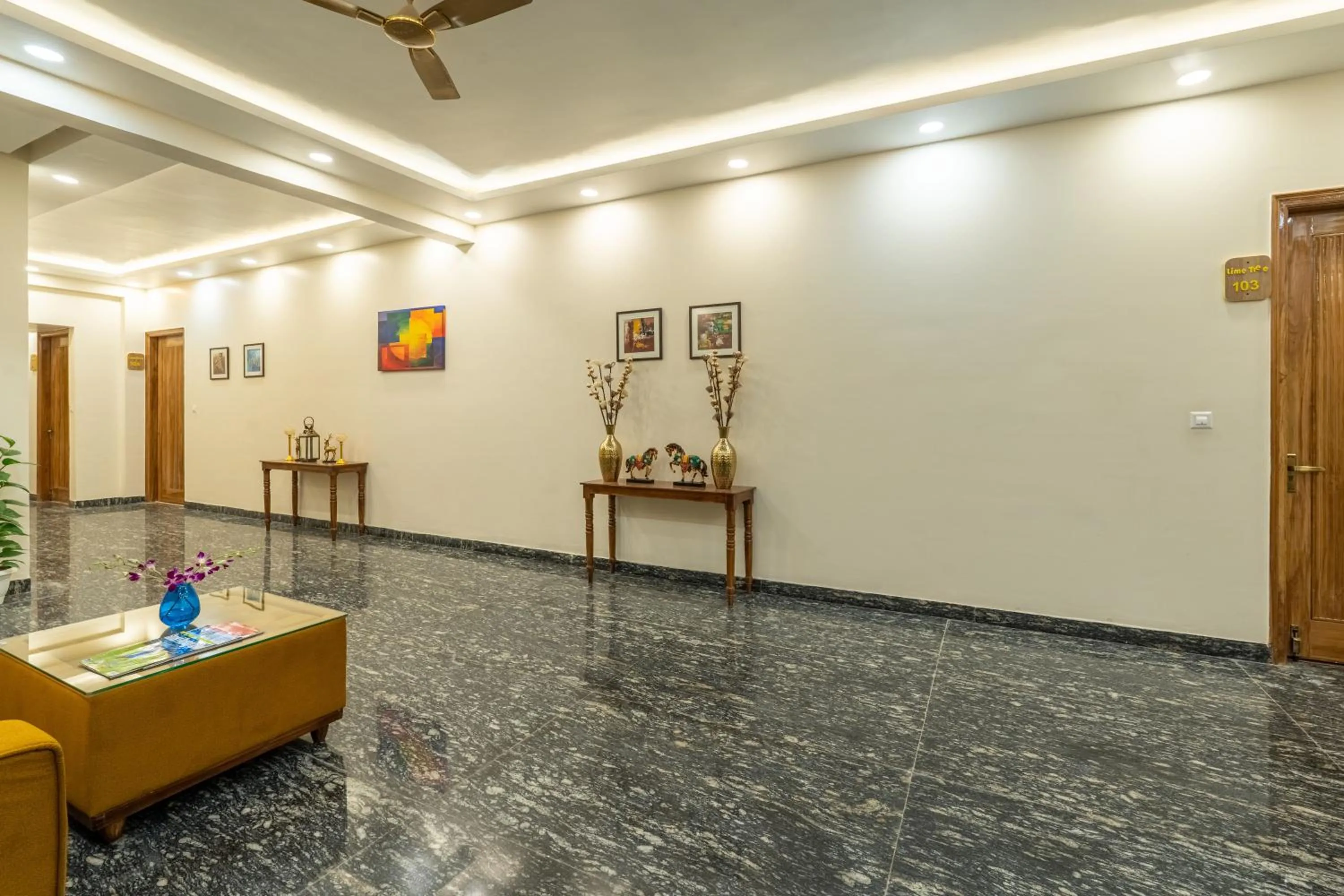 Decorative detail in Lime Tree Hotel & One Bed Room Serviced Apartment Nearby Noida Sector 50 Metro & Medanta Hospital with Party Venue