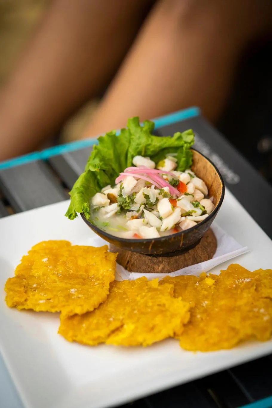 Food in Bungalows Beachfront Hotel