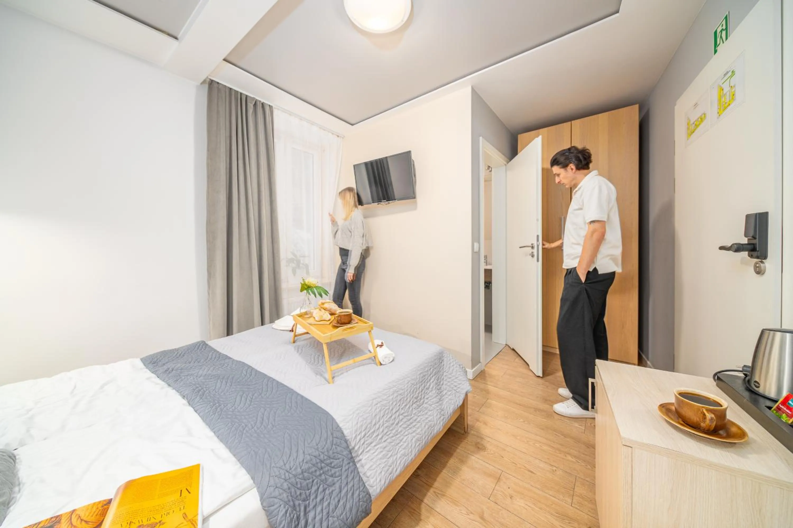 Bed in Apartamenty Platinia - komfortowe noclegi Kraków Stare Miasto