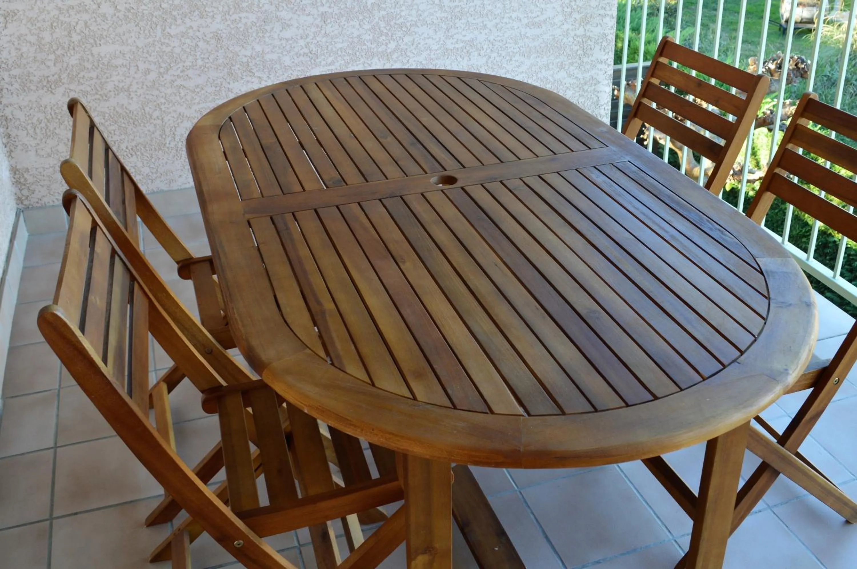 Patio in Gîte L'Orée du Lac