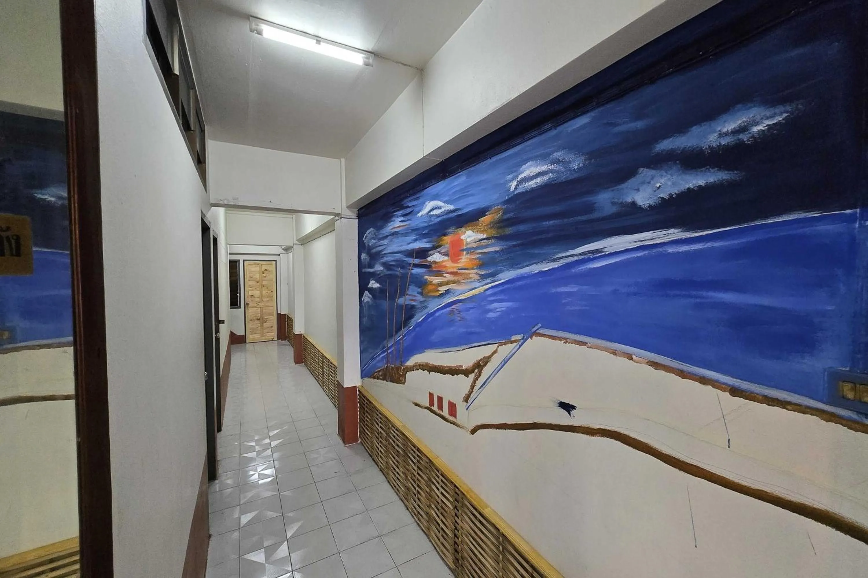 Decorative detail in MT Friend Home & Hostel