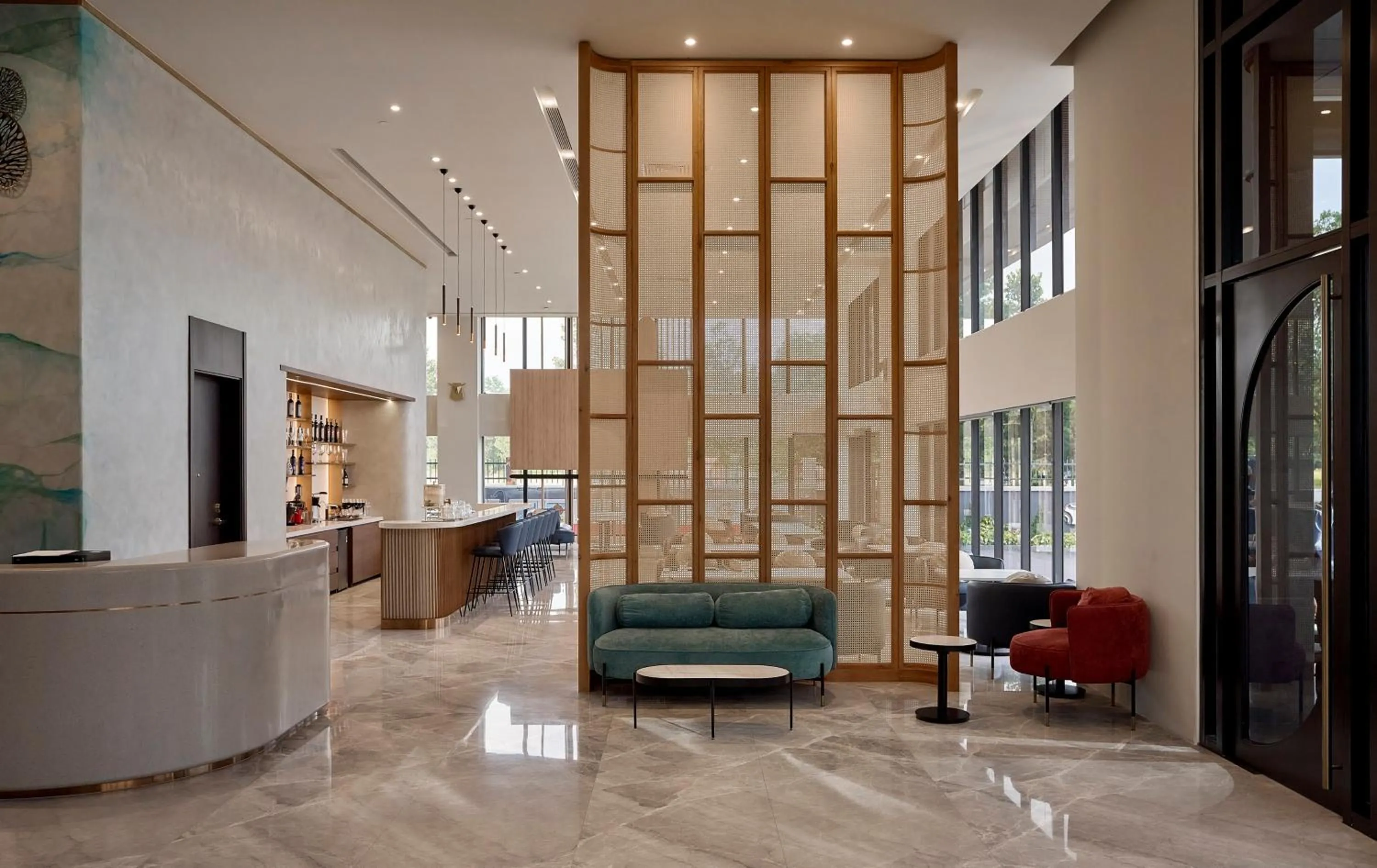 Lobby or reception in TC Hotel Binh Duong New City