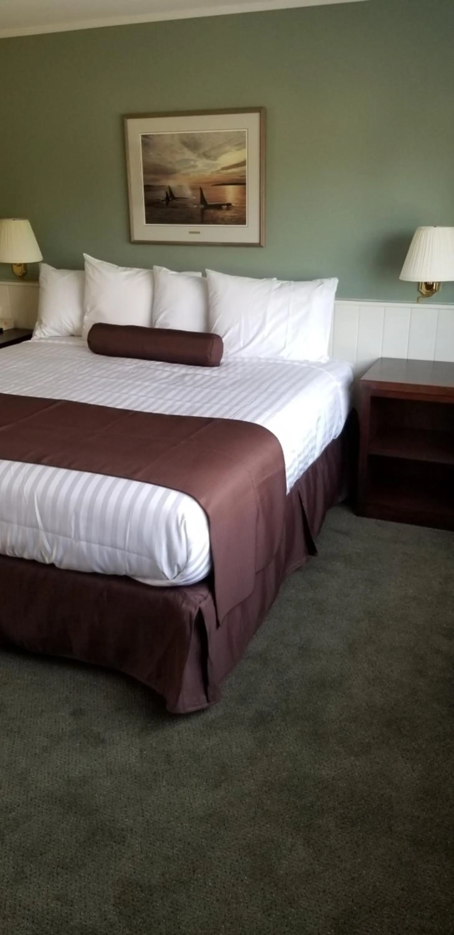 Bed in Pacific Rim Motel