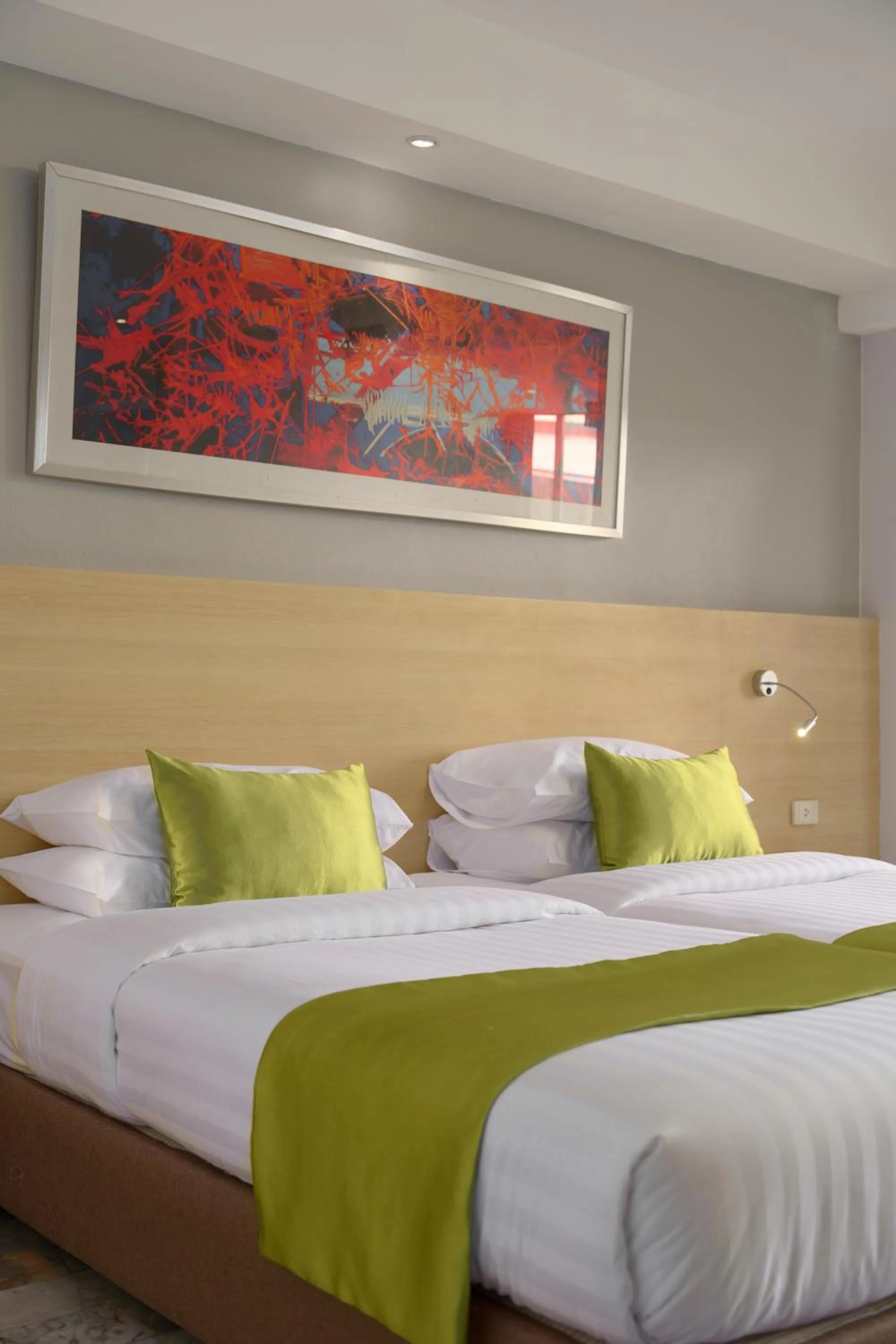 Bed in iCheck inn Thapra