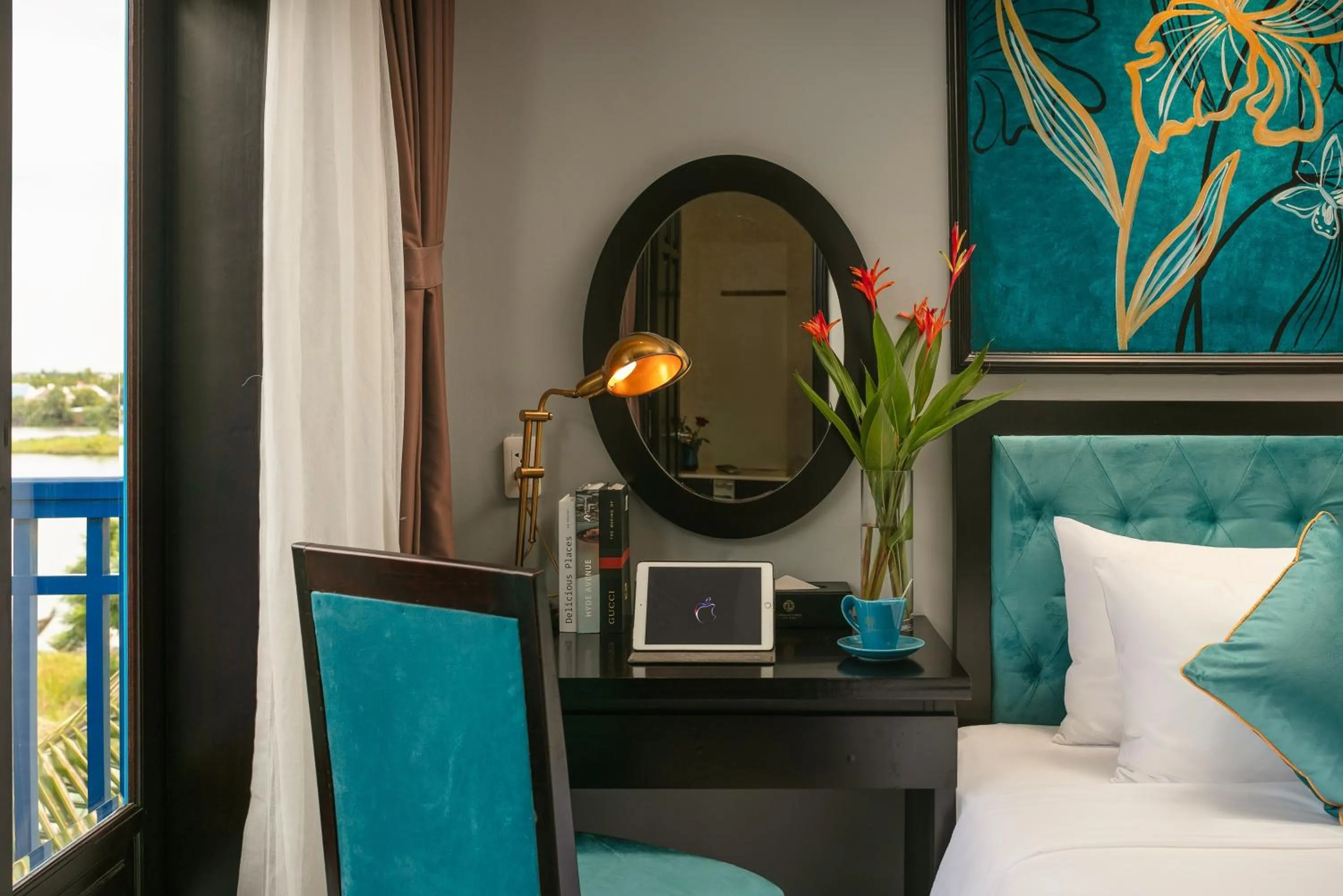 Bed in Silk River Hoi An Hotel & Spa