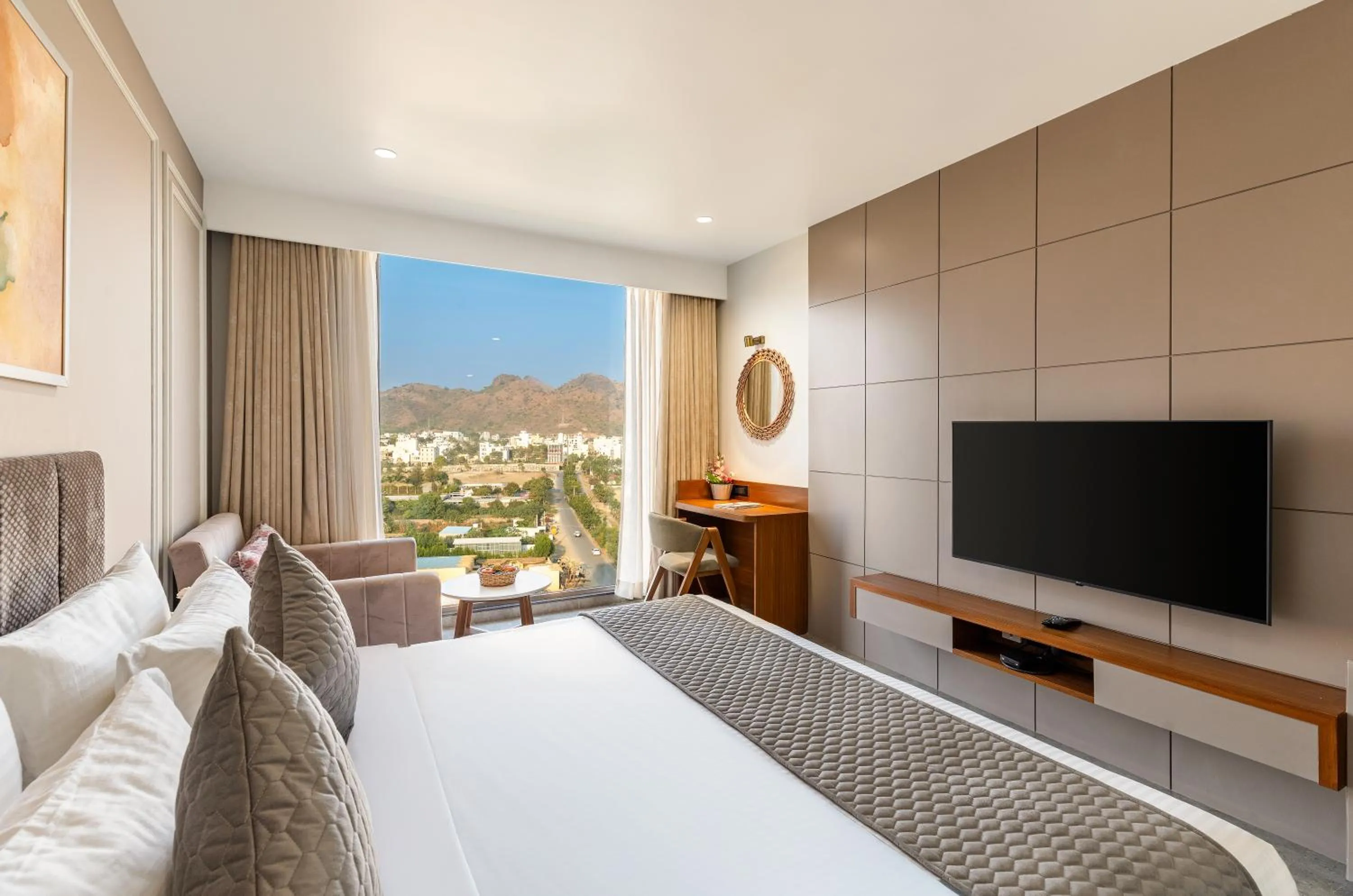 Photo of the whole room, Bed in The Paradise Bliss - A Luxury Hotel & Spa in Udaipur