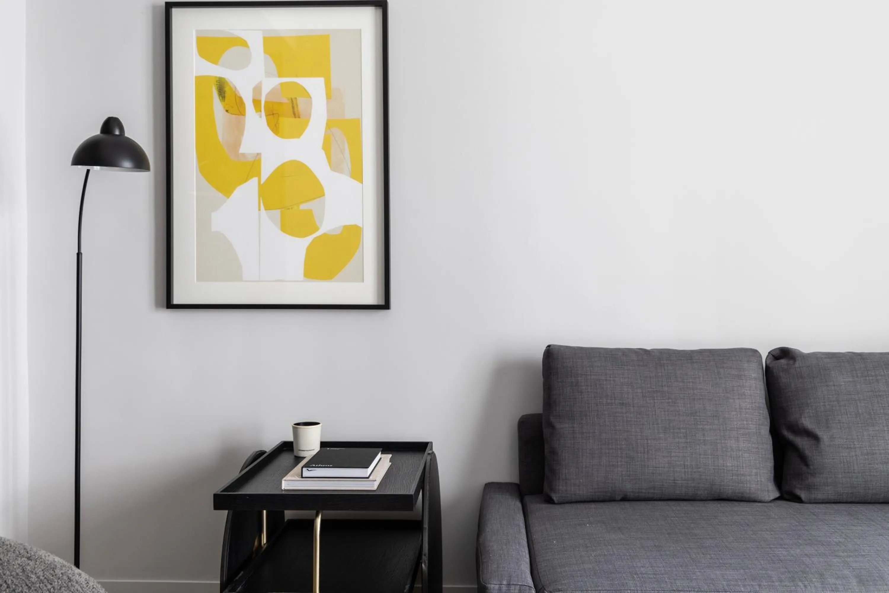 Living room in Elliot Petralona, Athens