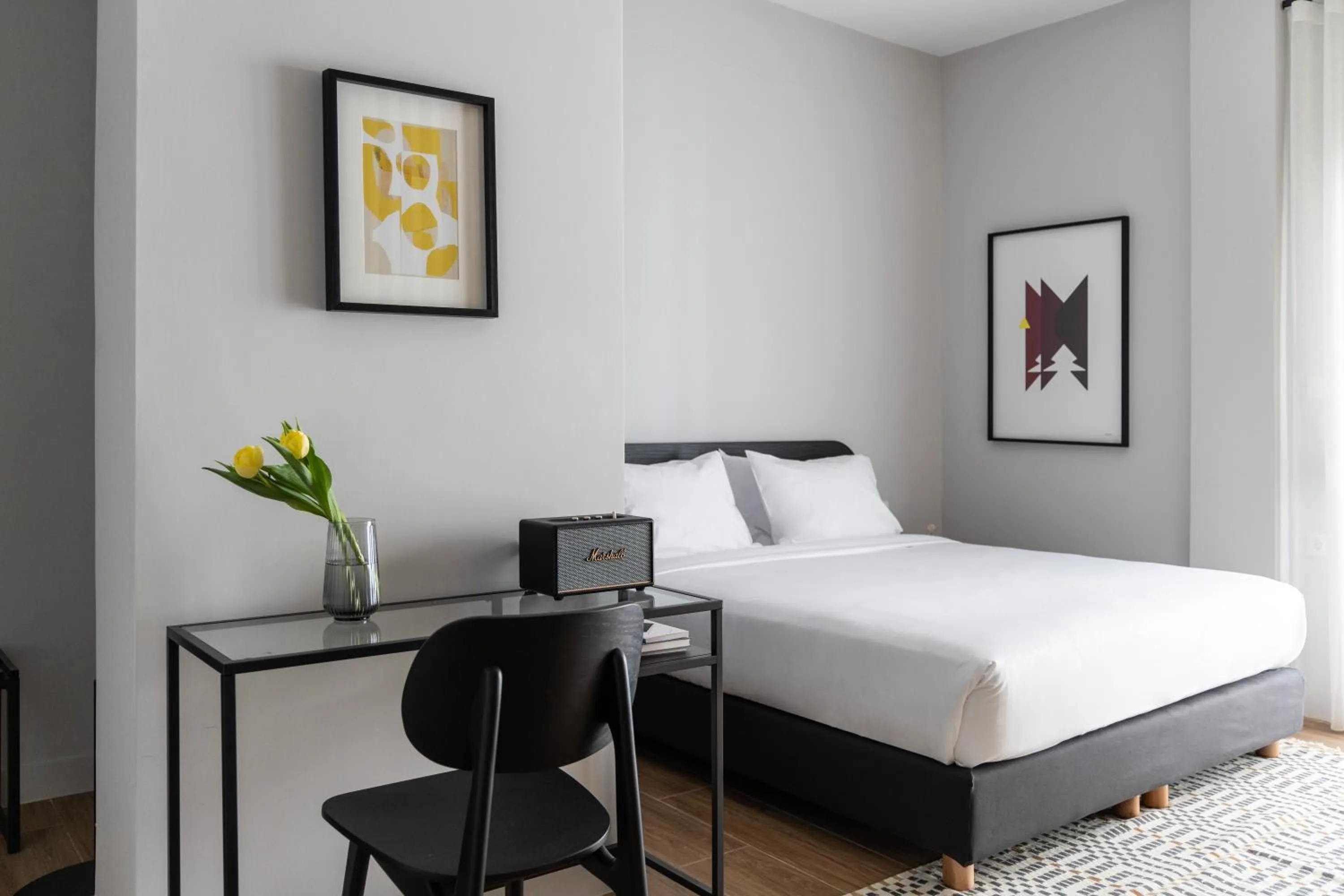 Bedroom, Bed in Elliot Petralona, Athens