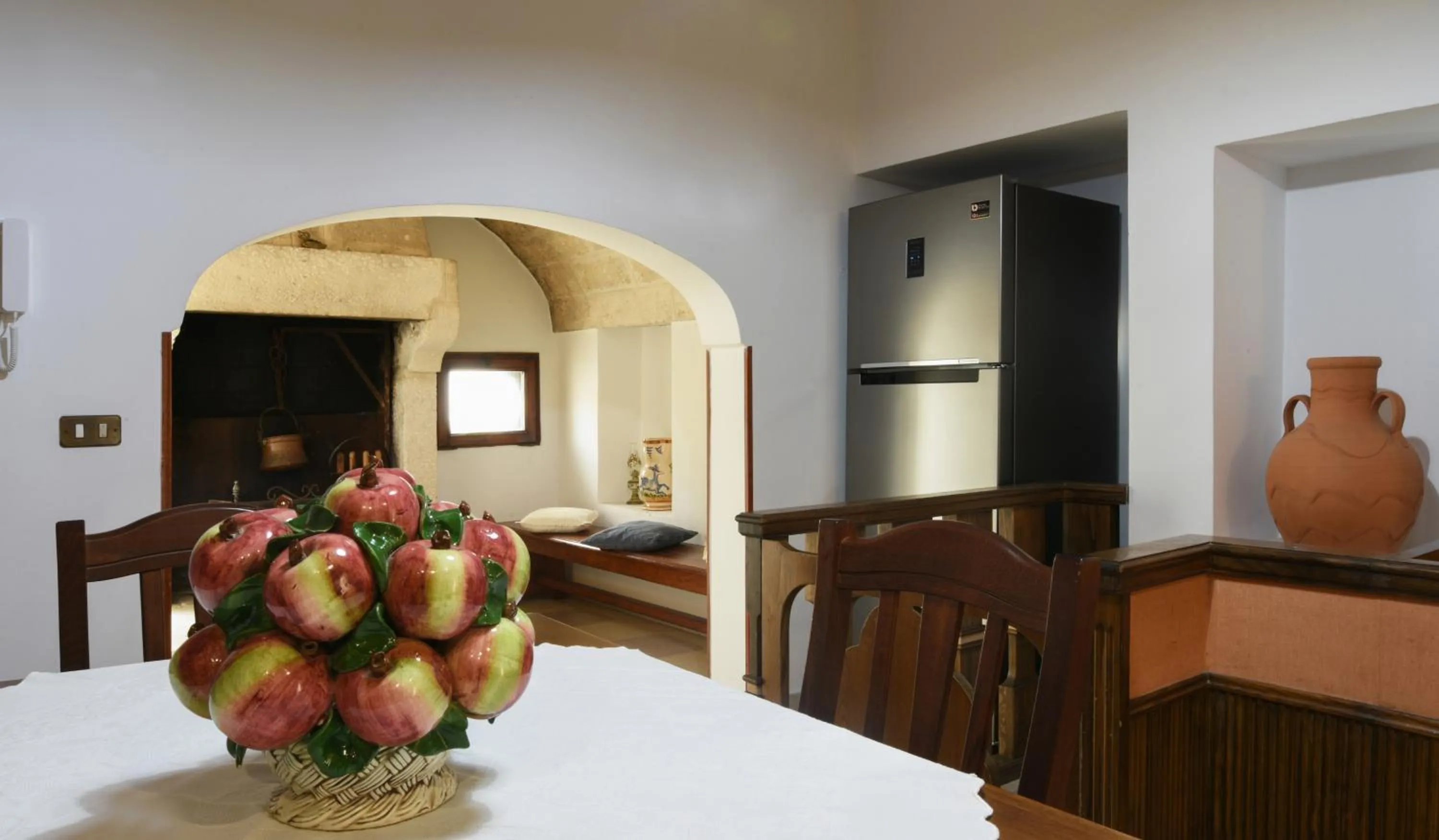 kitchen, Bed in Palazzo Rodio