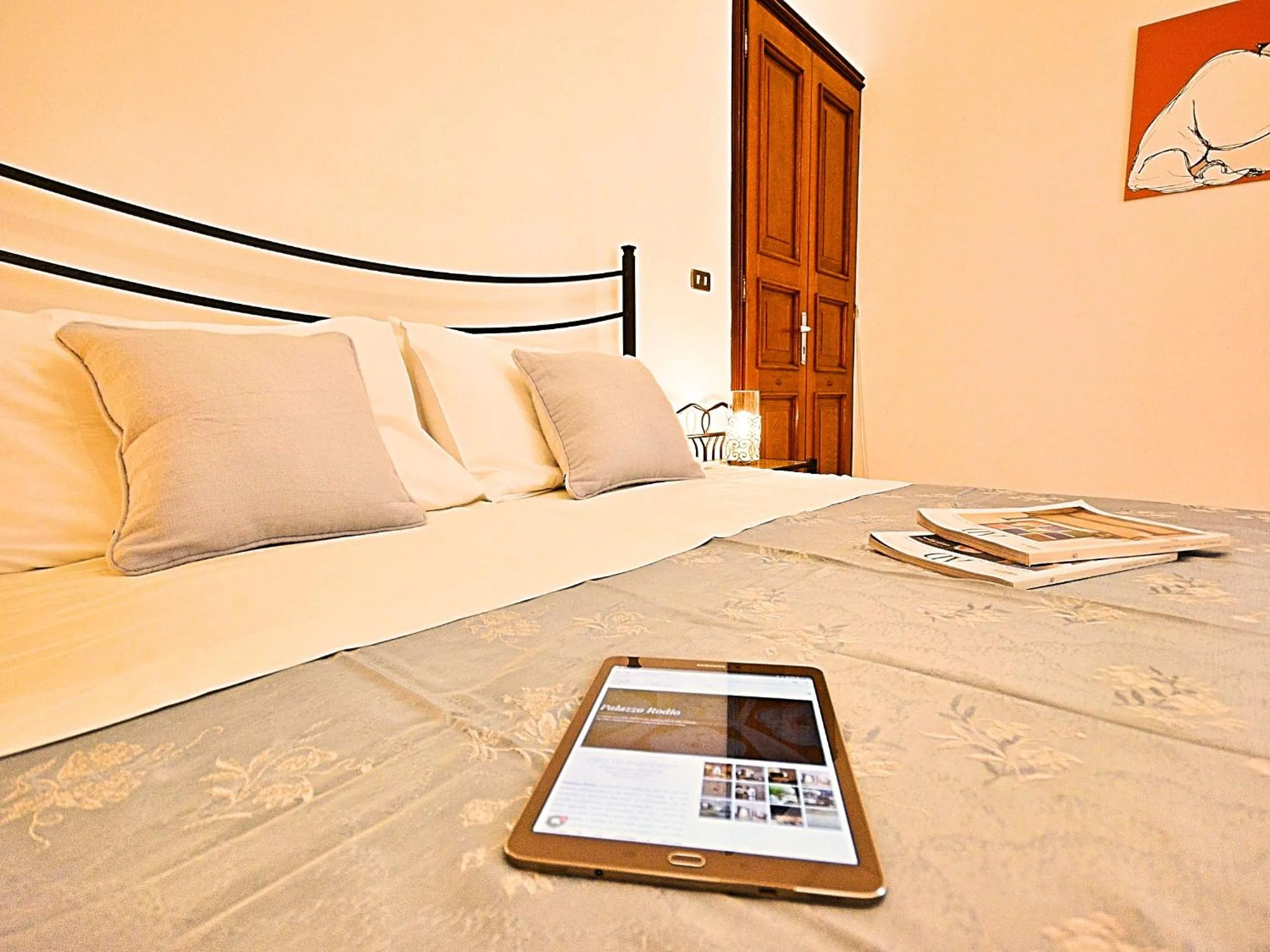 Bedroom, Bed in Palazzo Rodio