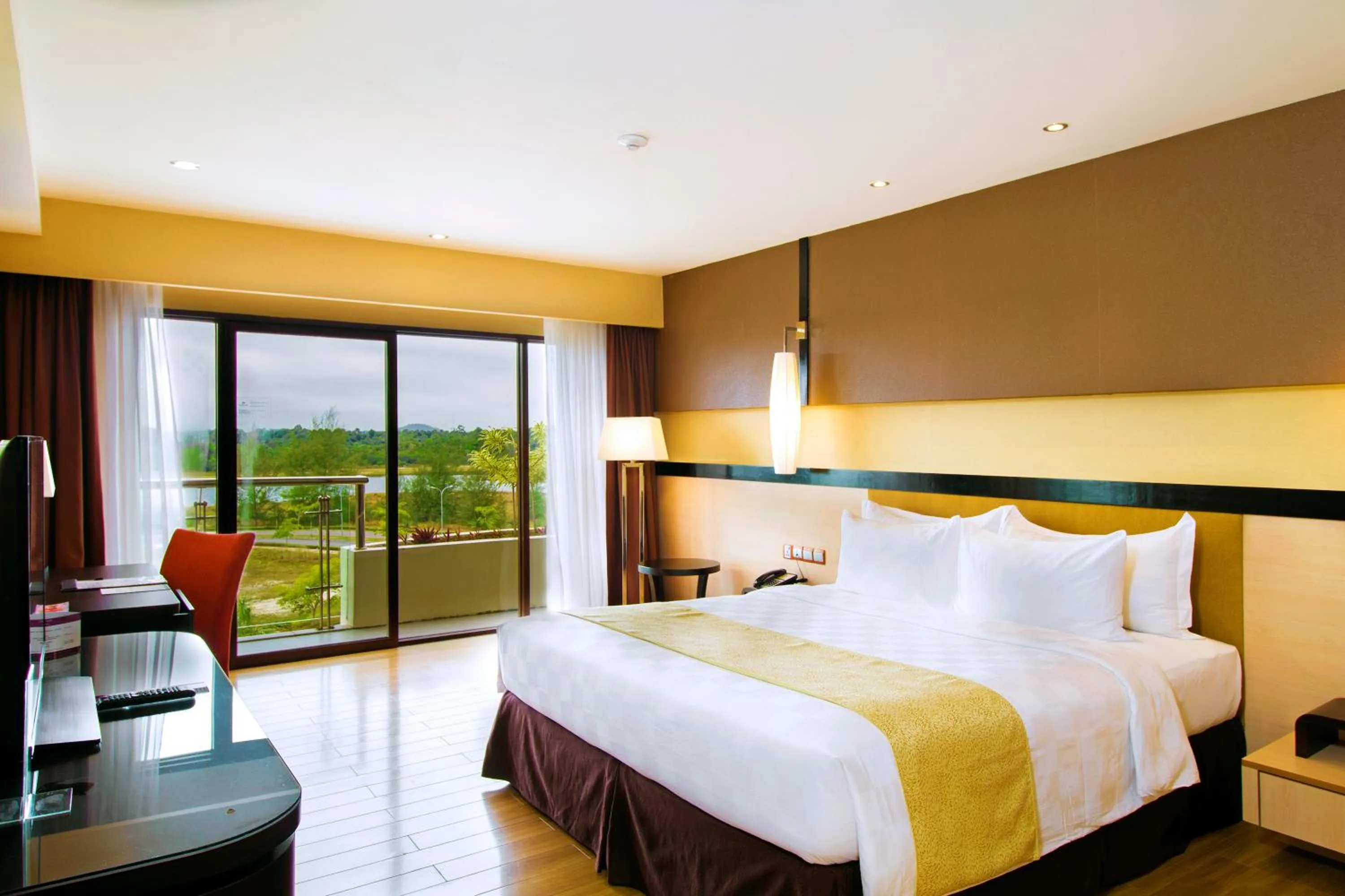 Bed in Grand Lagoi Hotel Bintan