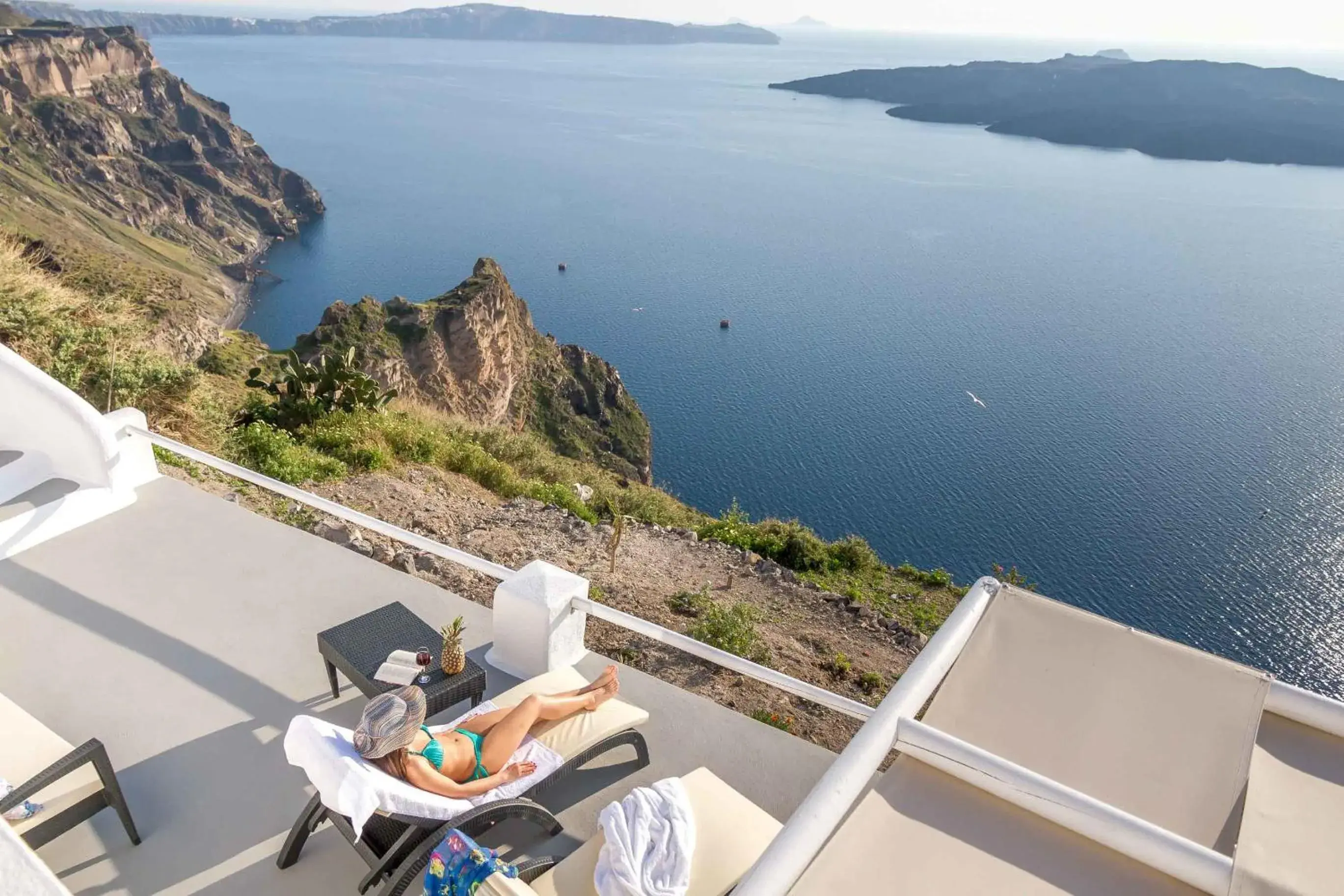 Deluxe Sea Suite with Hot Tub Caldera View in Asma Suites Deluxe Sea Suite with Hot Tub Caldera View in Asma Suites