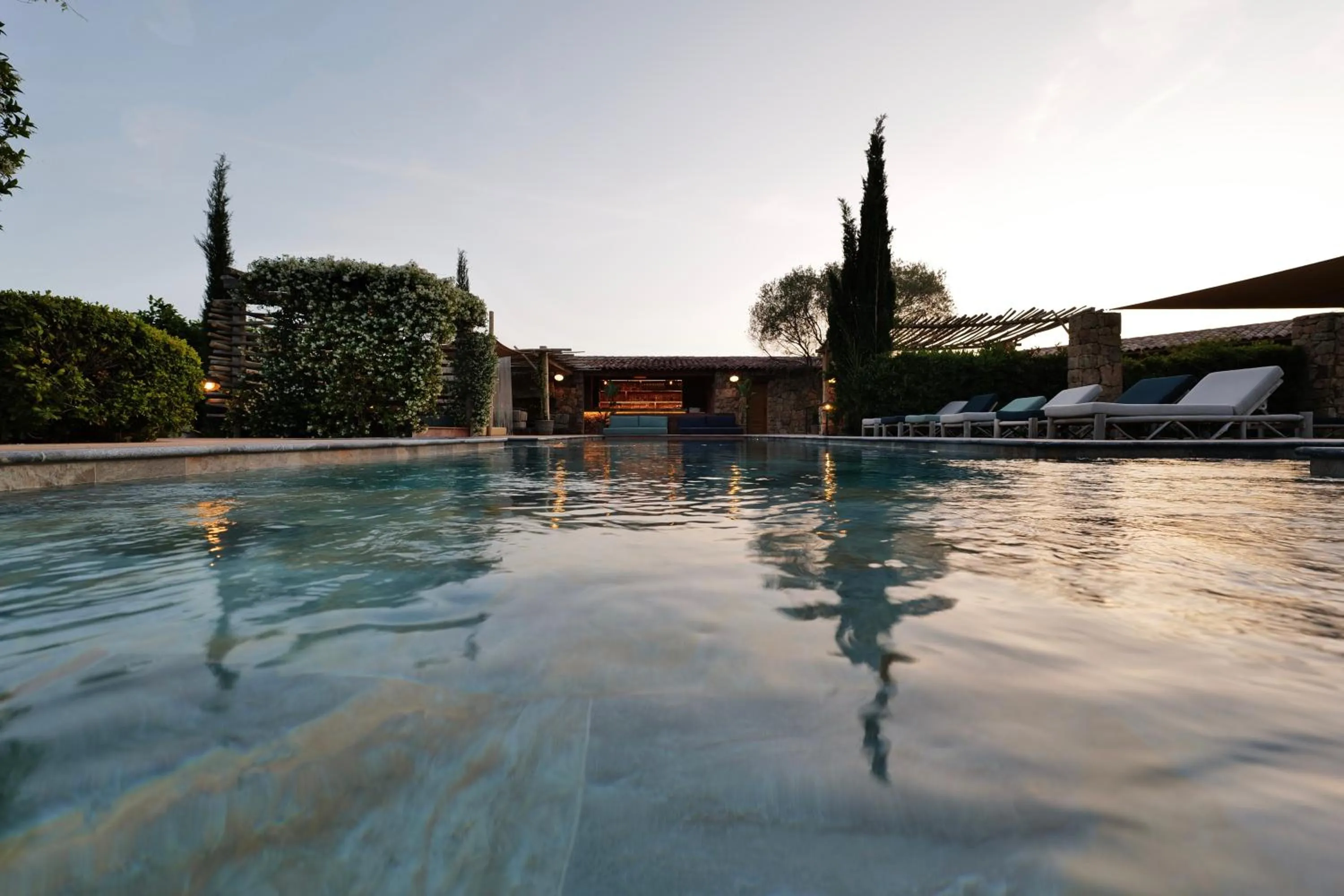 Swimming pool in Domaine Pozzo di Mastri hôtel & spa