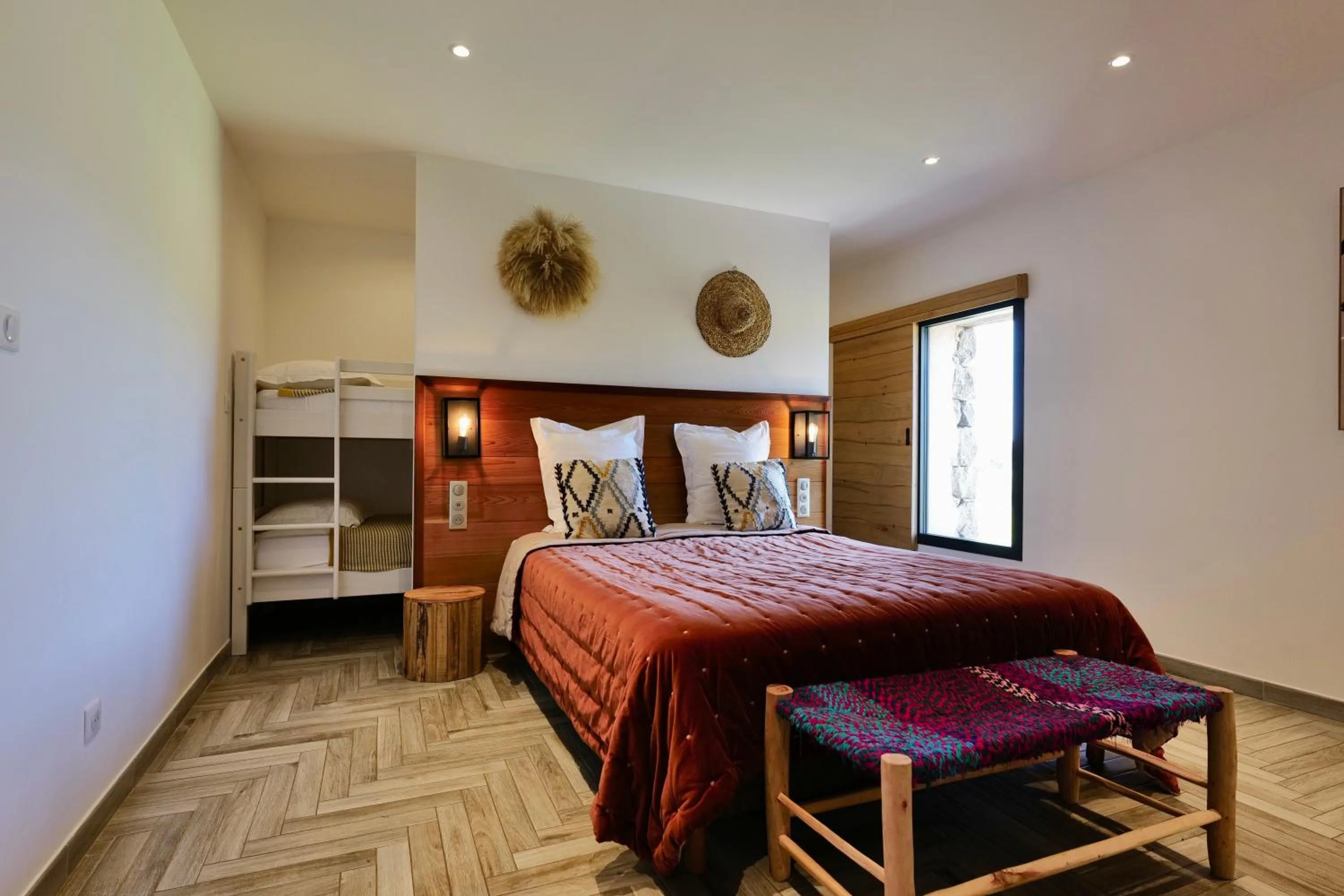 Bed in Domaine Pozzo di Mastri hôtel & spa