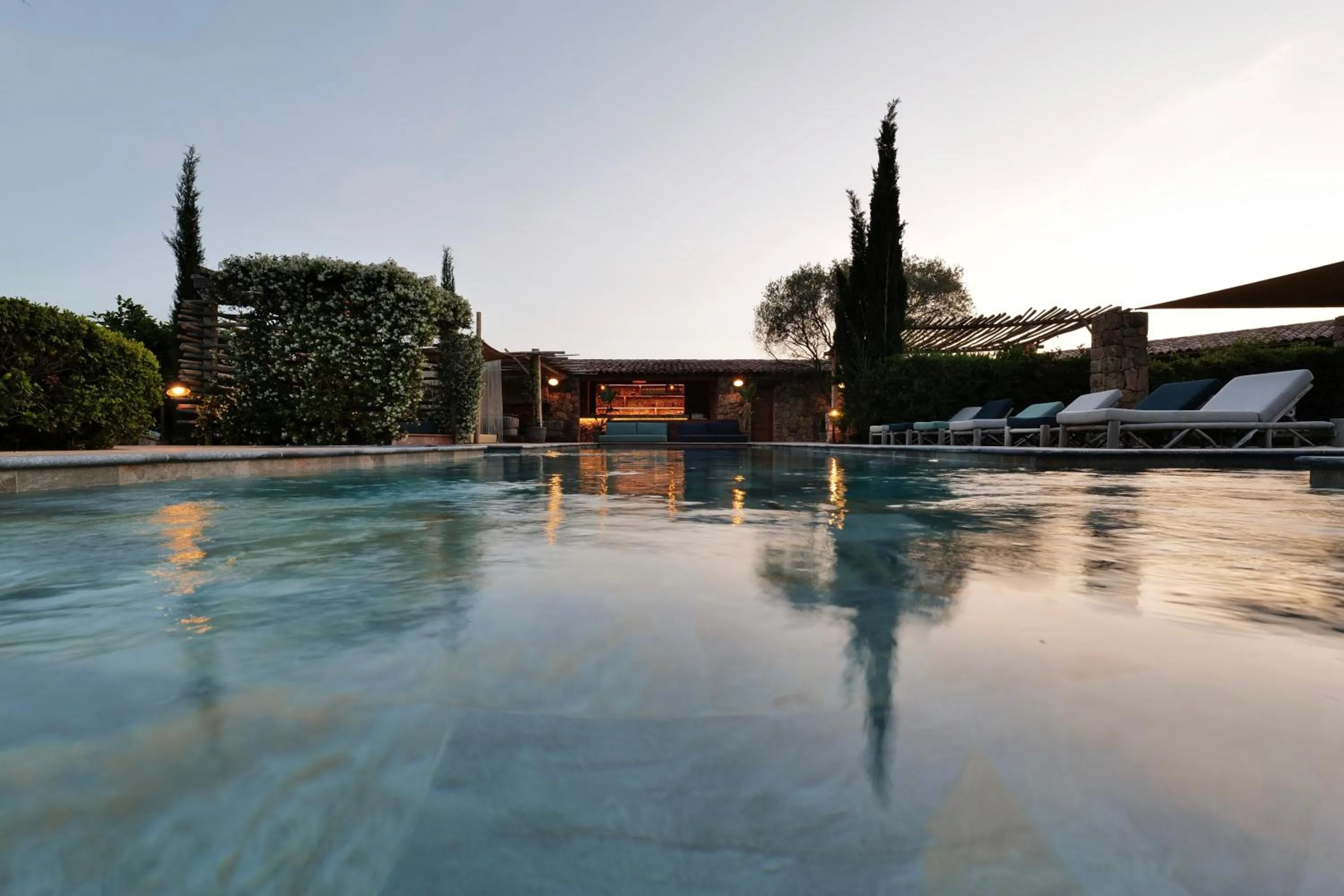 Swimming pool in Domaine Pozzo di Mastri hôtel & spa