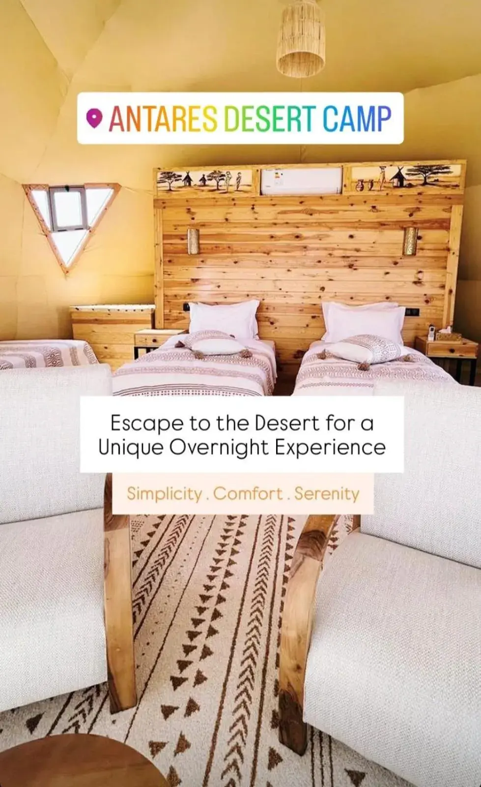 Tent - single occupancy in Antares Desert Camp Tent - single occupancy in Antares Desert Camp