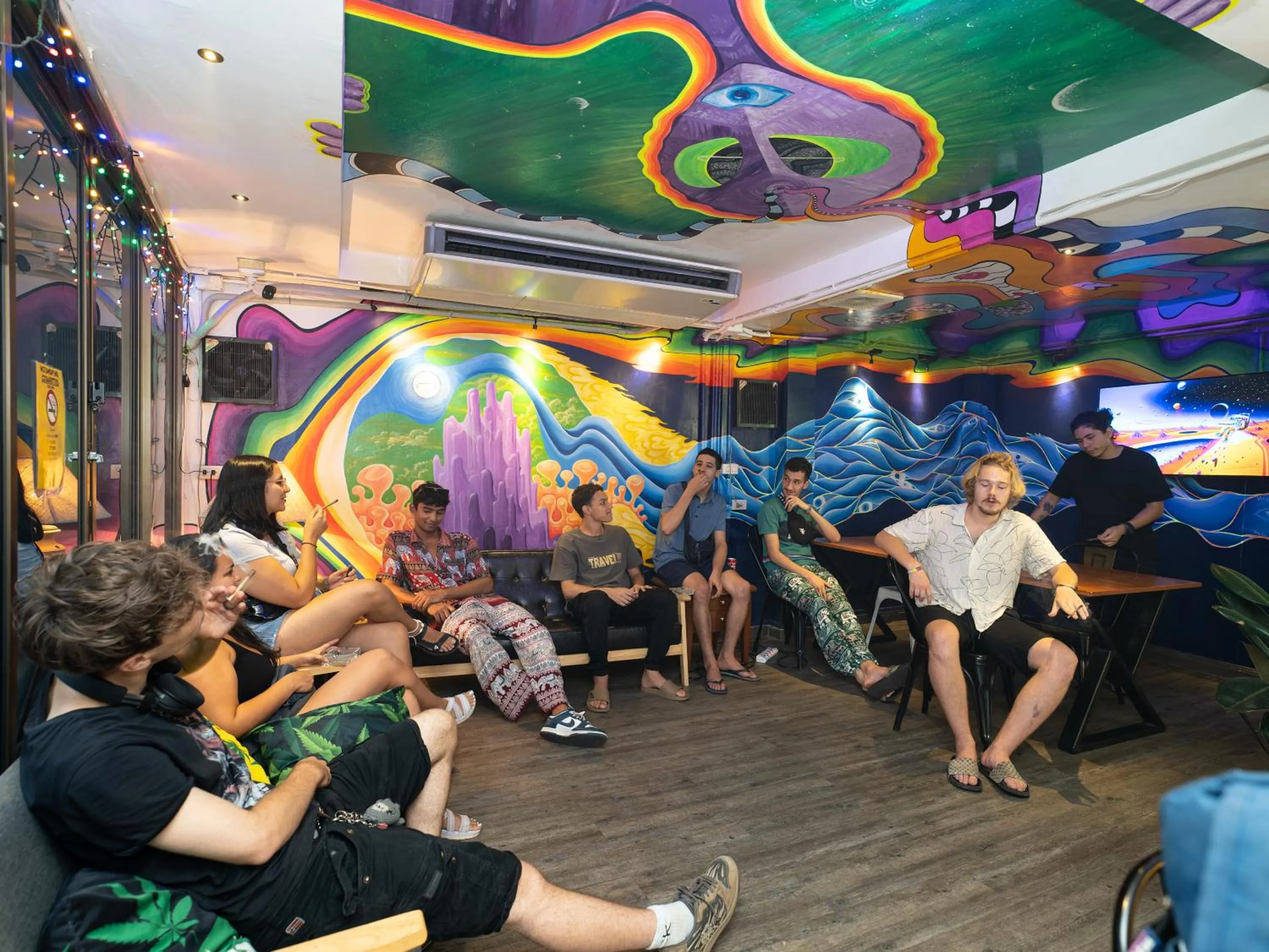 Lobby or reception in OH Hostels - Bangkok