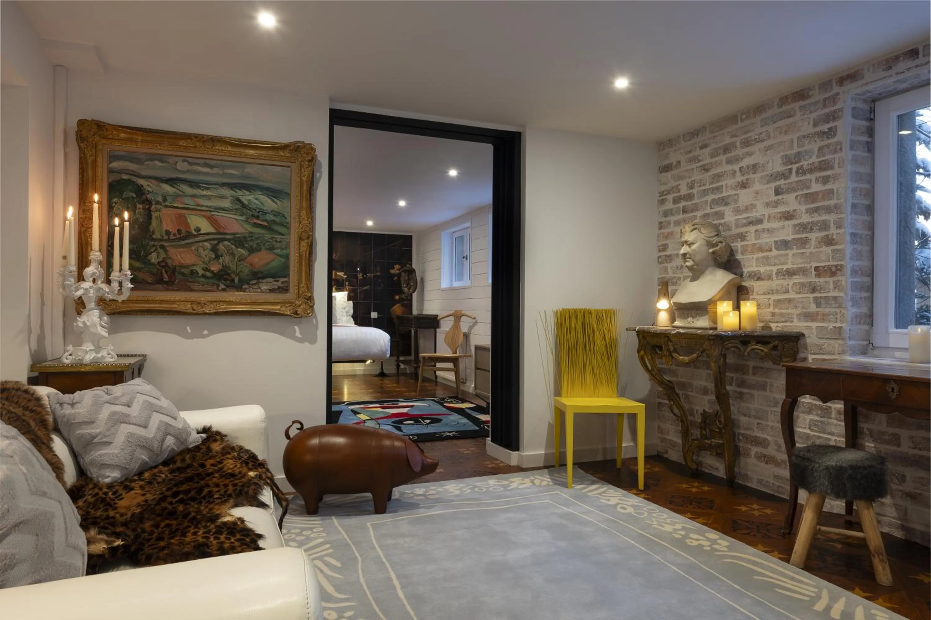 Living room in Snow Lodge Hotel Courchevel 1850